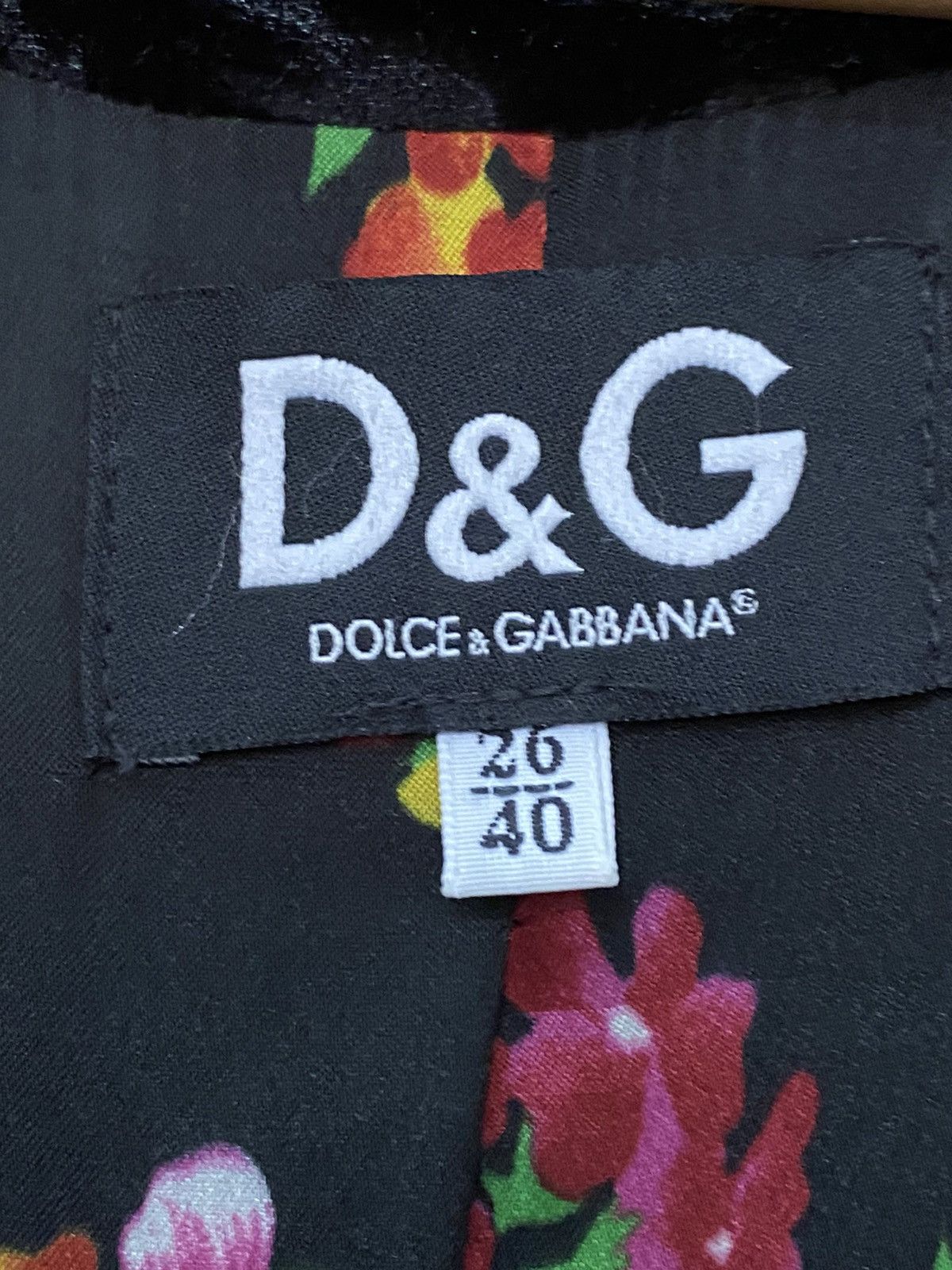 Dolce & Gabbana DOLCE & GABBANA VELVET FLORAL DESIGN JACKET Size US XXS / EU 40 - 8 Thumbnail