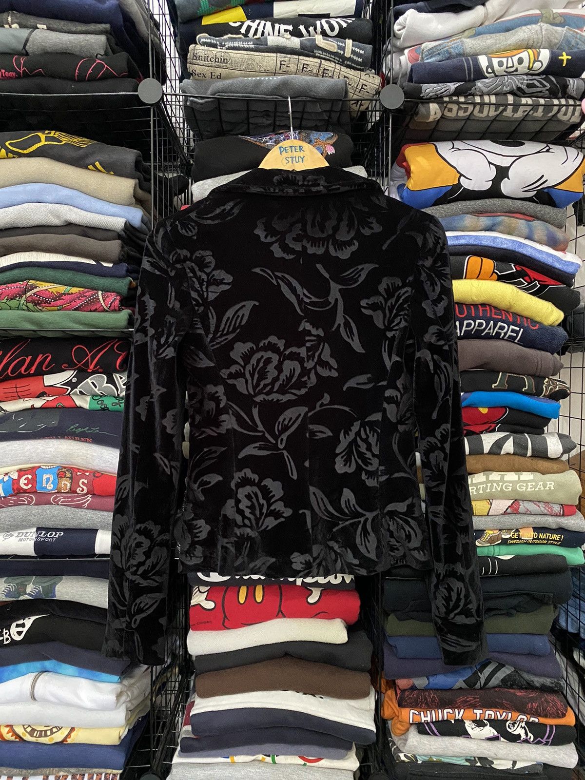 Dolce & Gabbana DOLCE & GABBANA VELVET FLORAL DESIGN JACKET Size US XXS / EU 40 - 3 Thumbnail