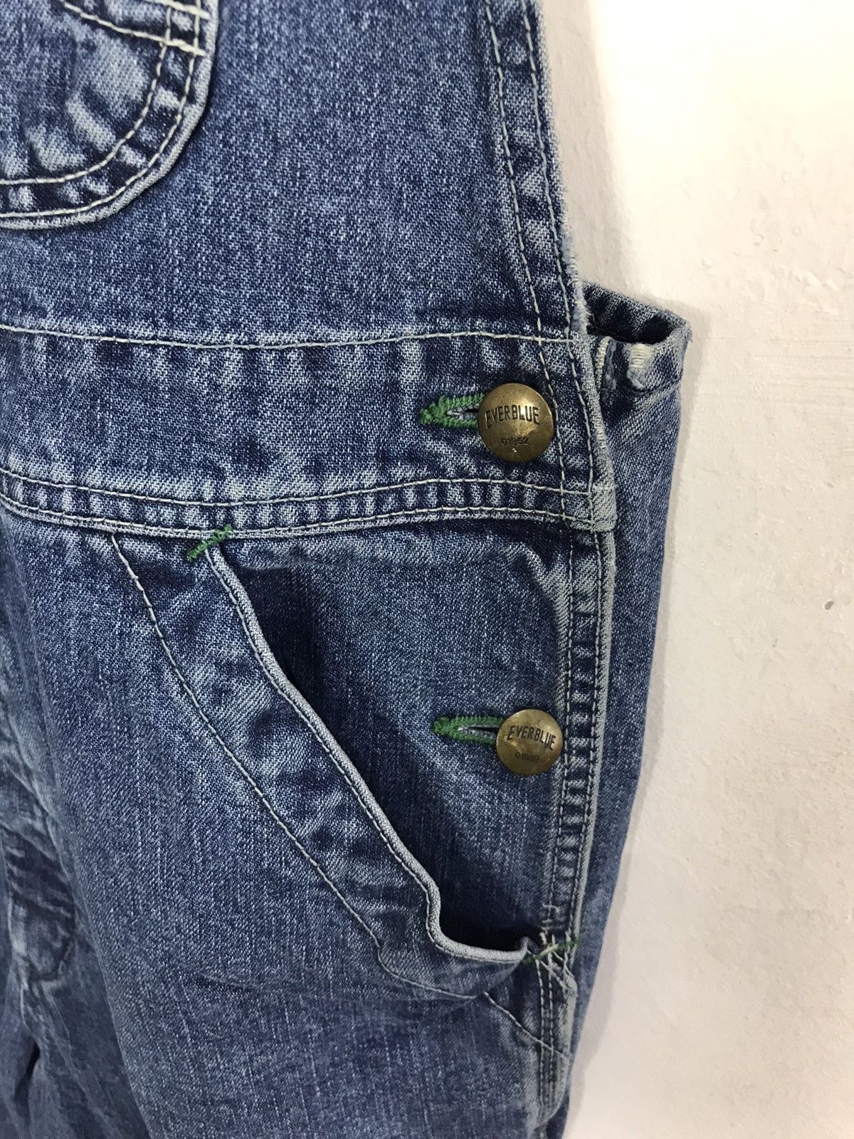 Japanese Brand × Vintage Vtg Everblue Japanese Brand DenimPant Workwear Carpenter Size US 34 / EU 50 - 4 Thumbnail