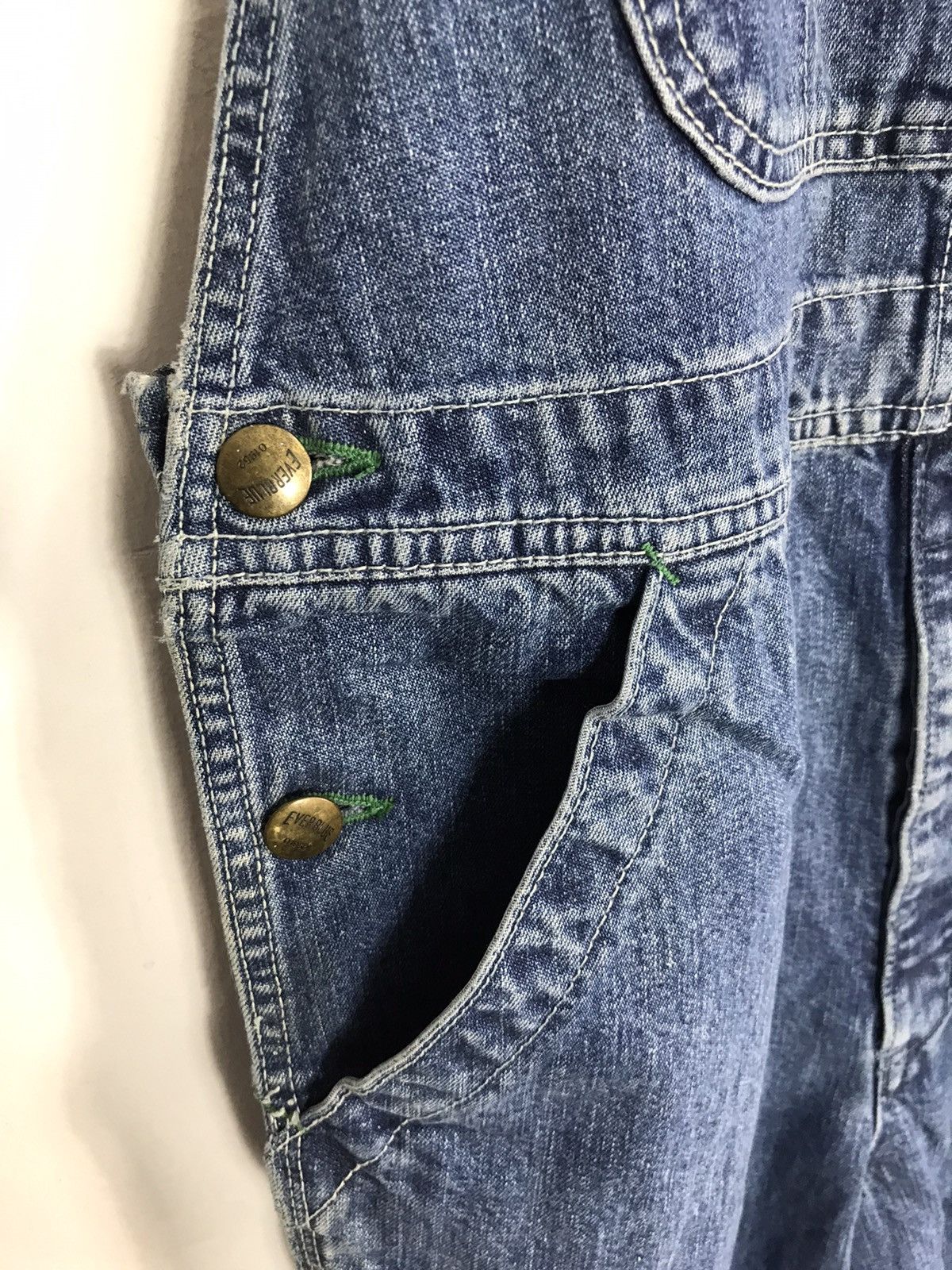 Japanese Brand × Vintage Vtg Everblue Japanese Brand DenimPant Workwear Carpenter Size US 34 / EU 50 - 5 Thumbnail