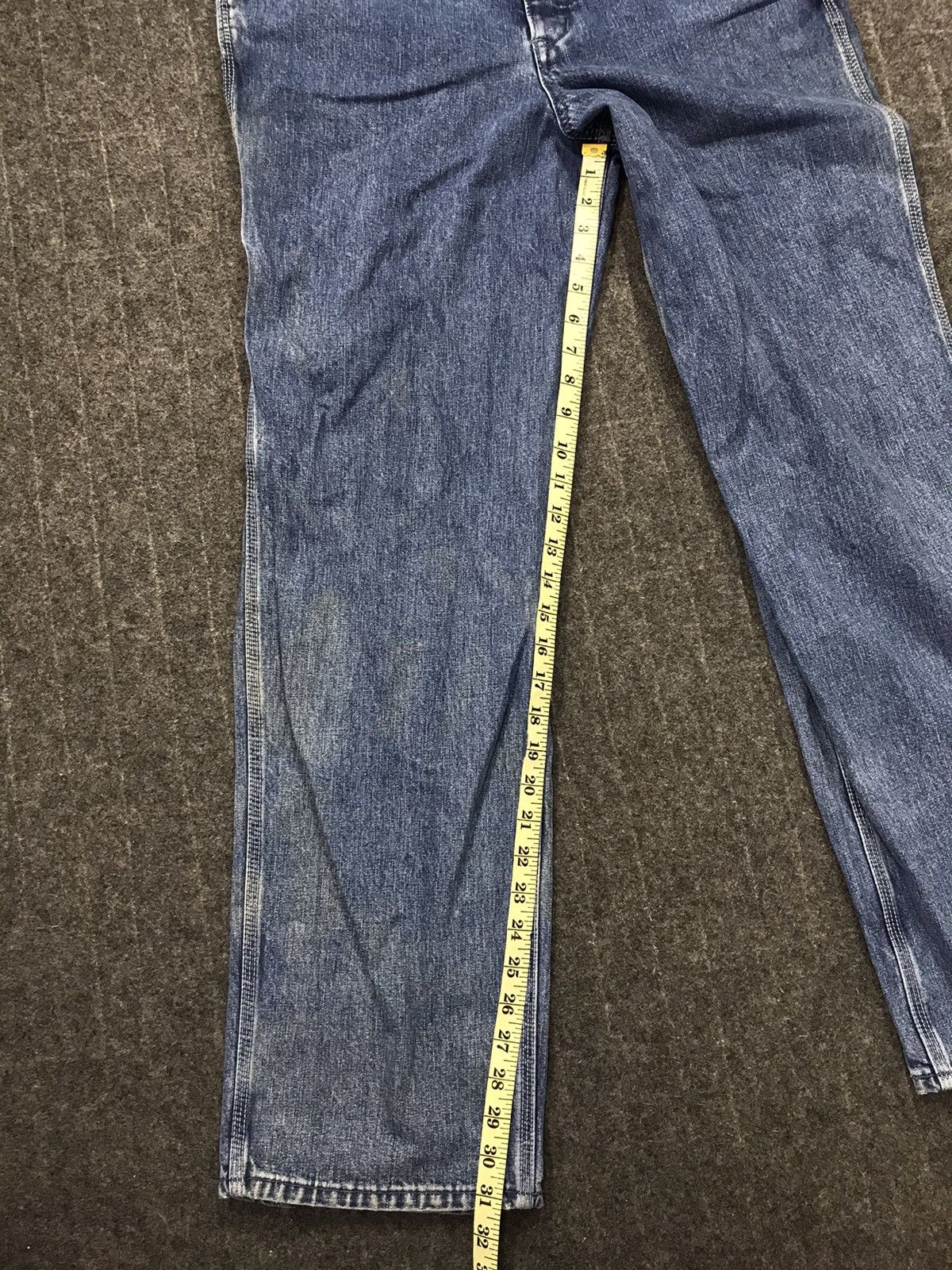 Japanese Brand × Vintage Vtg Everblue Japanese Brand DenimPant Workwear Carpenter Size US 34 / EU 50 - 9 Thumbnail