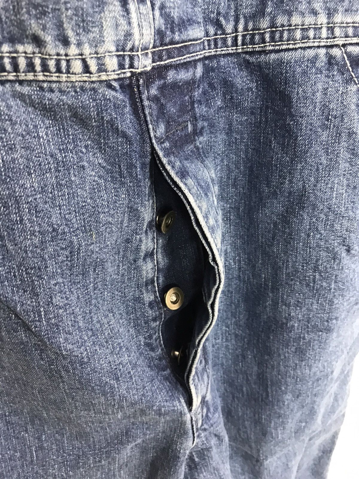 Japanese Brand × Vintage Vtg Everblue Japanese Brand DenimPant Workwear Carpenter Size US 34 / EU 50 - 6 Thumbnail