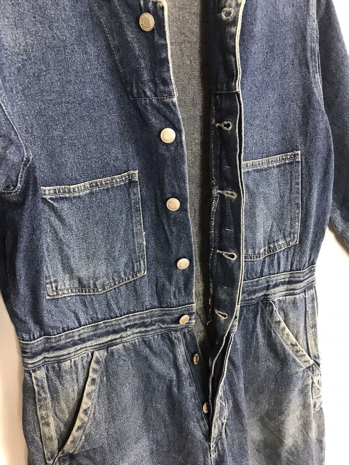 Japanese Brand Dog House Coverall Indigo Denim Pant Workwear Carpenter Size US 35 - 4 Thumbnail