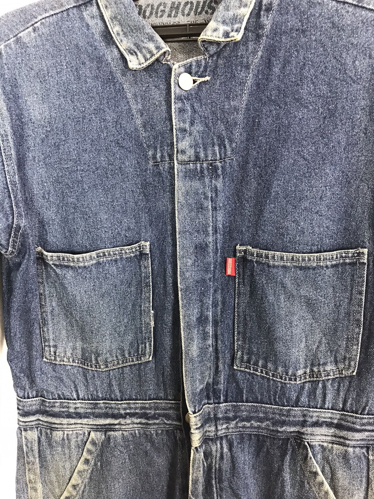 Japanese Brand Dog House Coverall Indigo Denim Pant Workwear Carpenter Size US 35 - 2 Thumbnail