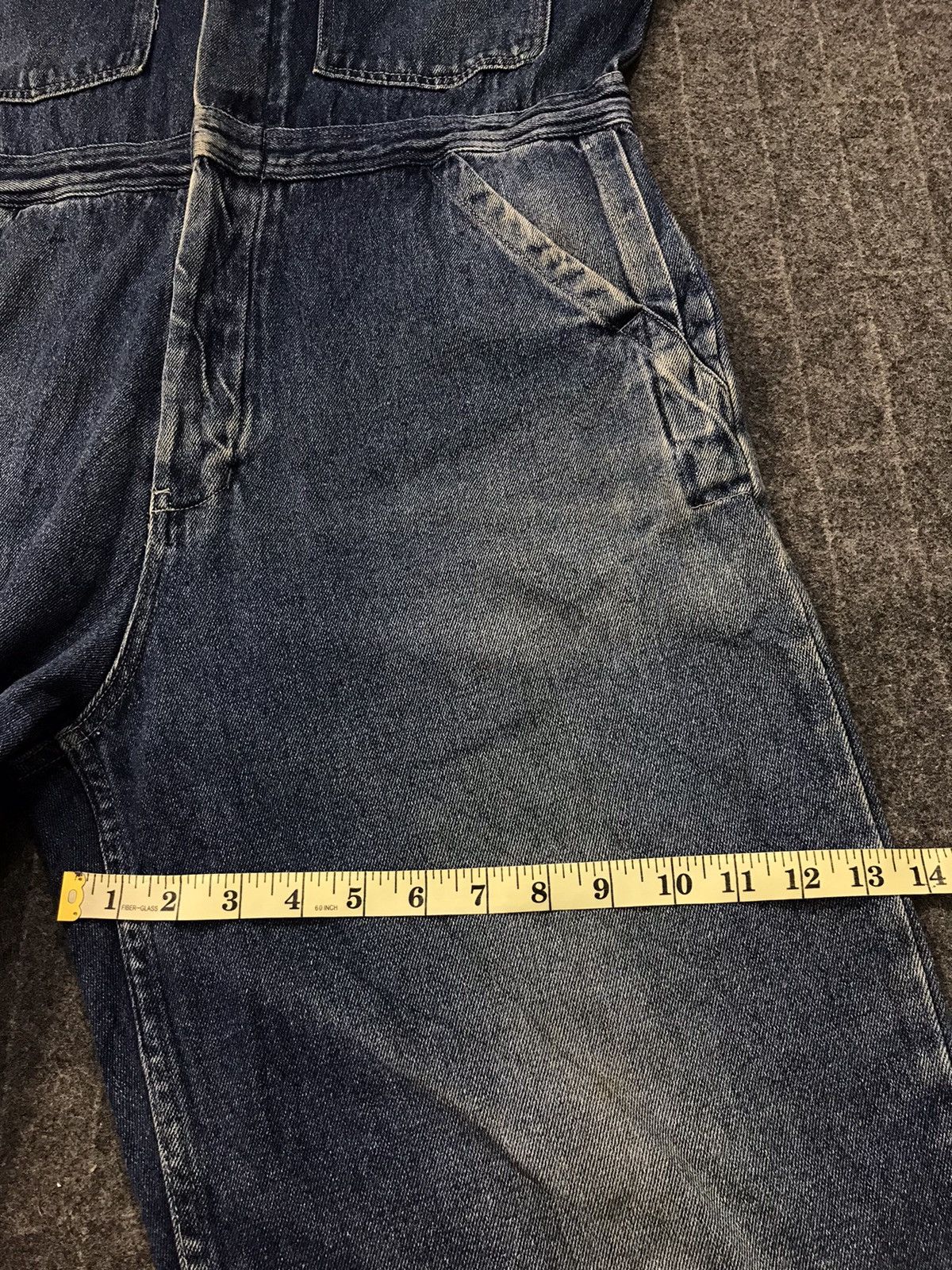 Japanese Brand Dog House Coverall Indigo Denim Pant Workwear Carpenter Size US 35 - 14 Thumbnail