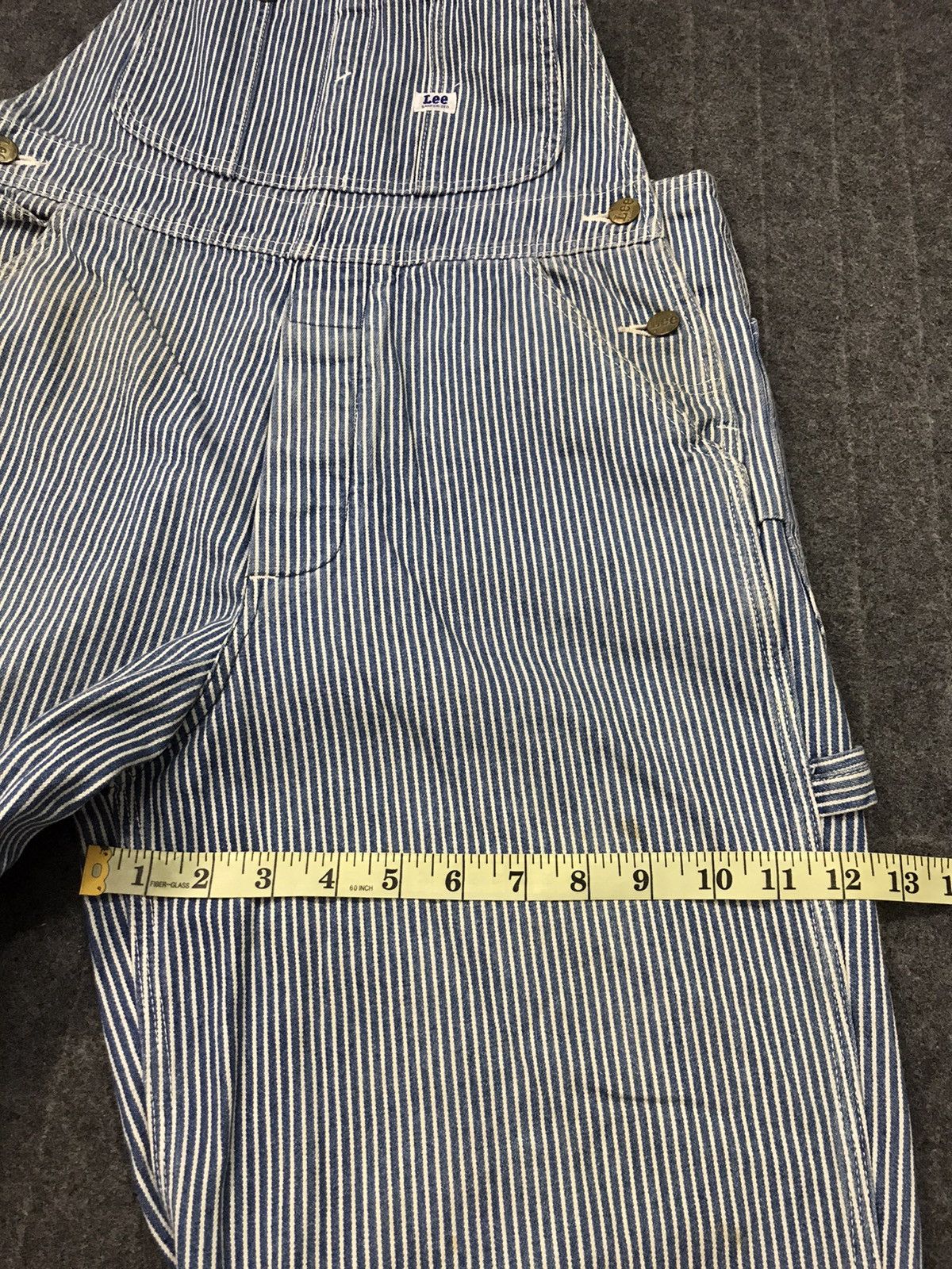Lee × Vintage Vtg Lee Sanforized Hickory Denim Pant Workwear Carpenter Size US 32 / EU 48 - 11 Thumbnail