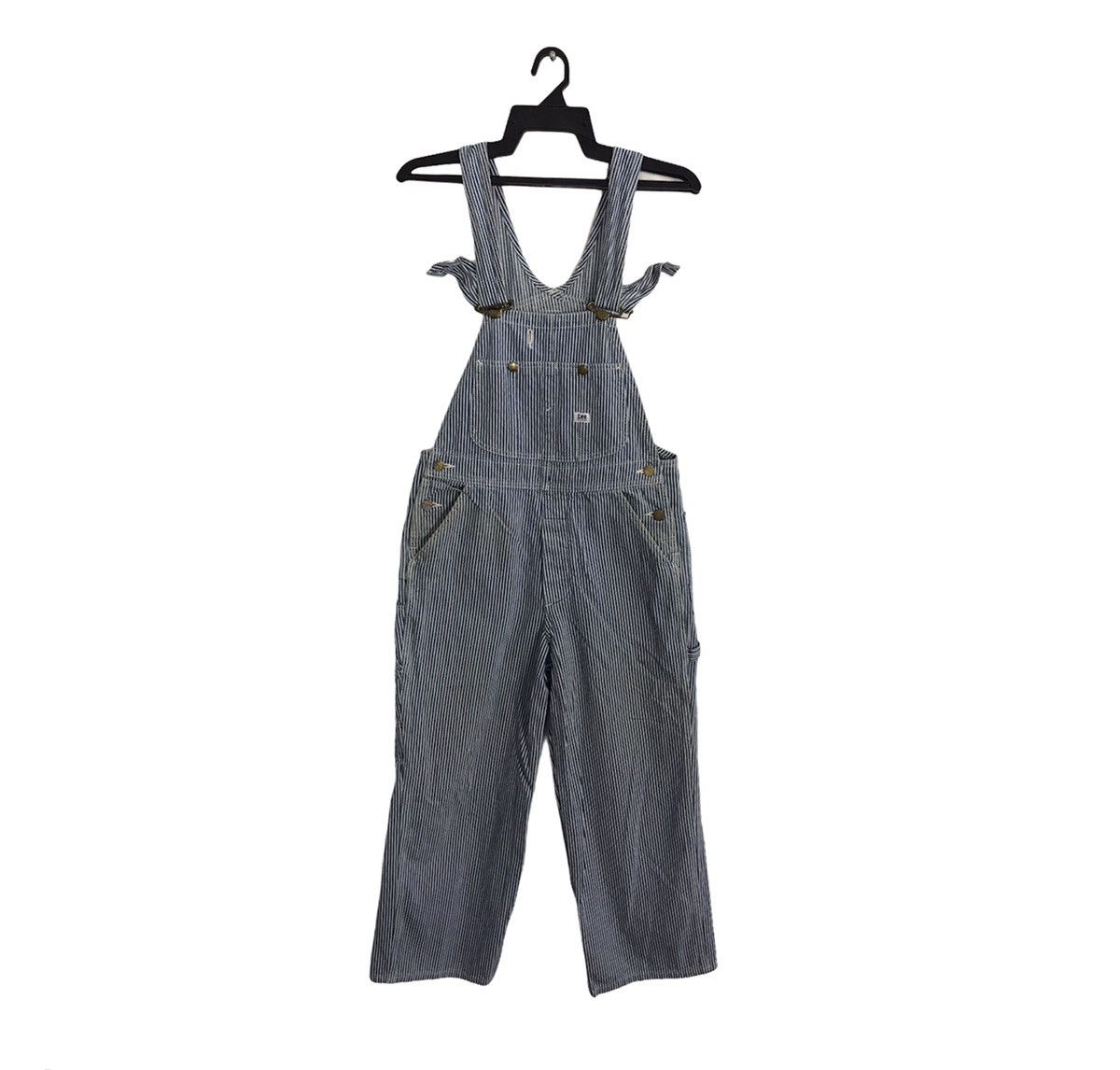 Lee × Vintage Vtg Lee Sanforized Hickory Denim Pant Workwear Carpenter Size US 32 / EU 48 - 2 Thumbnail