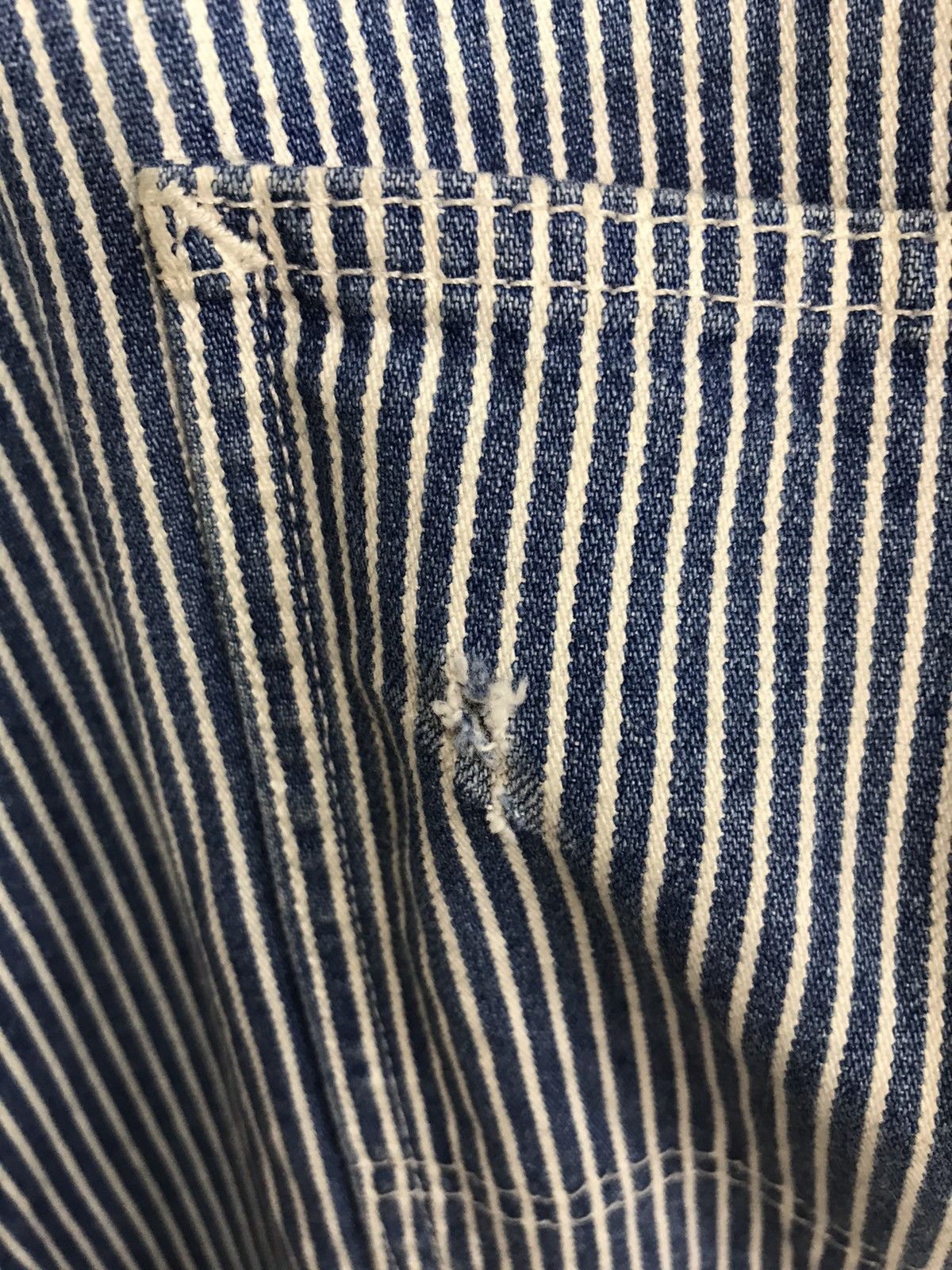 Lee × Vintage Vtg Lee Sanforized Hickory Denim Pant Workwear Carpenter Size US 32 / EU 48 - 14 Thumbnail
