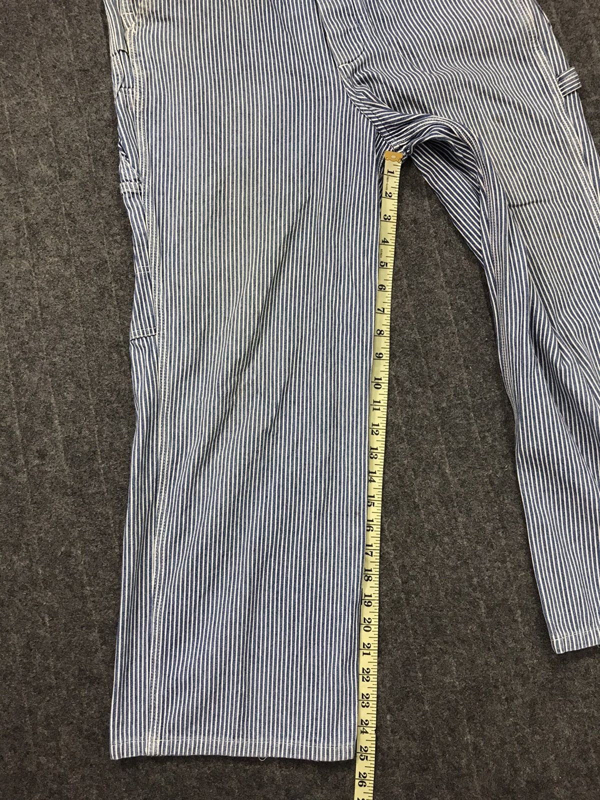 Lee × Vintage Vtg Lee Sanforized Hickory Denim Pant Workwear Carpenter Size US 32 / EU 48 - 9 Thumbnail