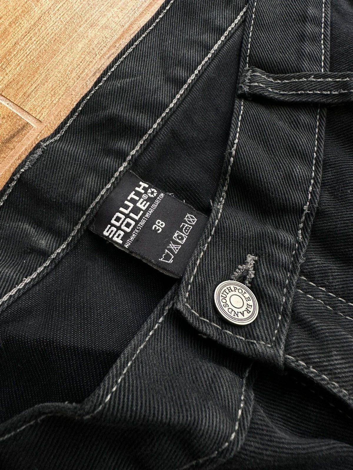 Rap Tees × Southpole × Vintage Vintage South Pole Black Rap Old School Black Jeans Size US 38 / EU 54 - 16 Thumbnail