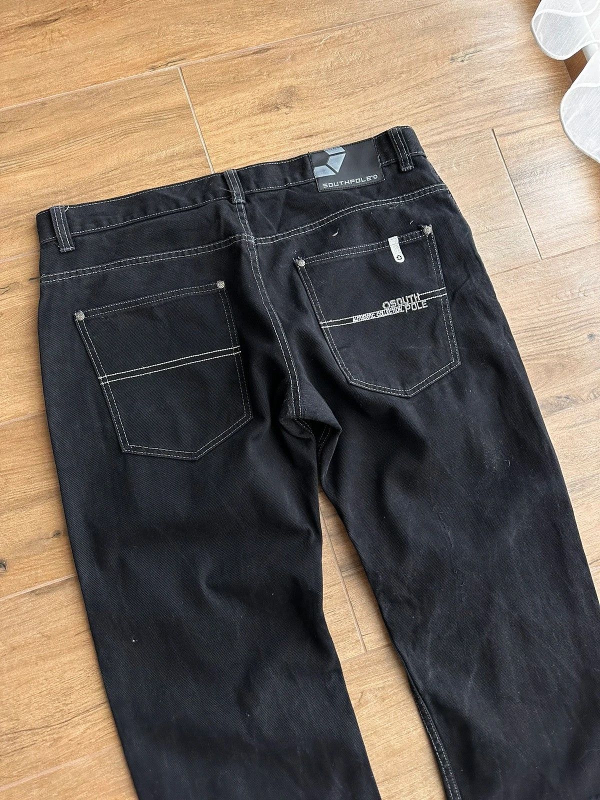 Rap Tees × Southpole × Vintage Vintage South Pole Black Rap Old School Black Jeans Size US 38 / EU 54 - 5 Thumbnail