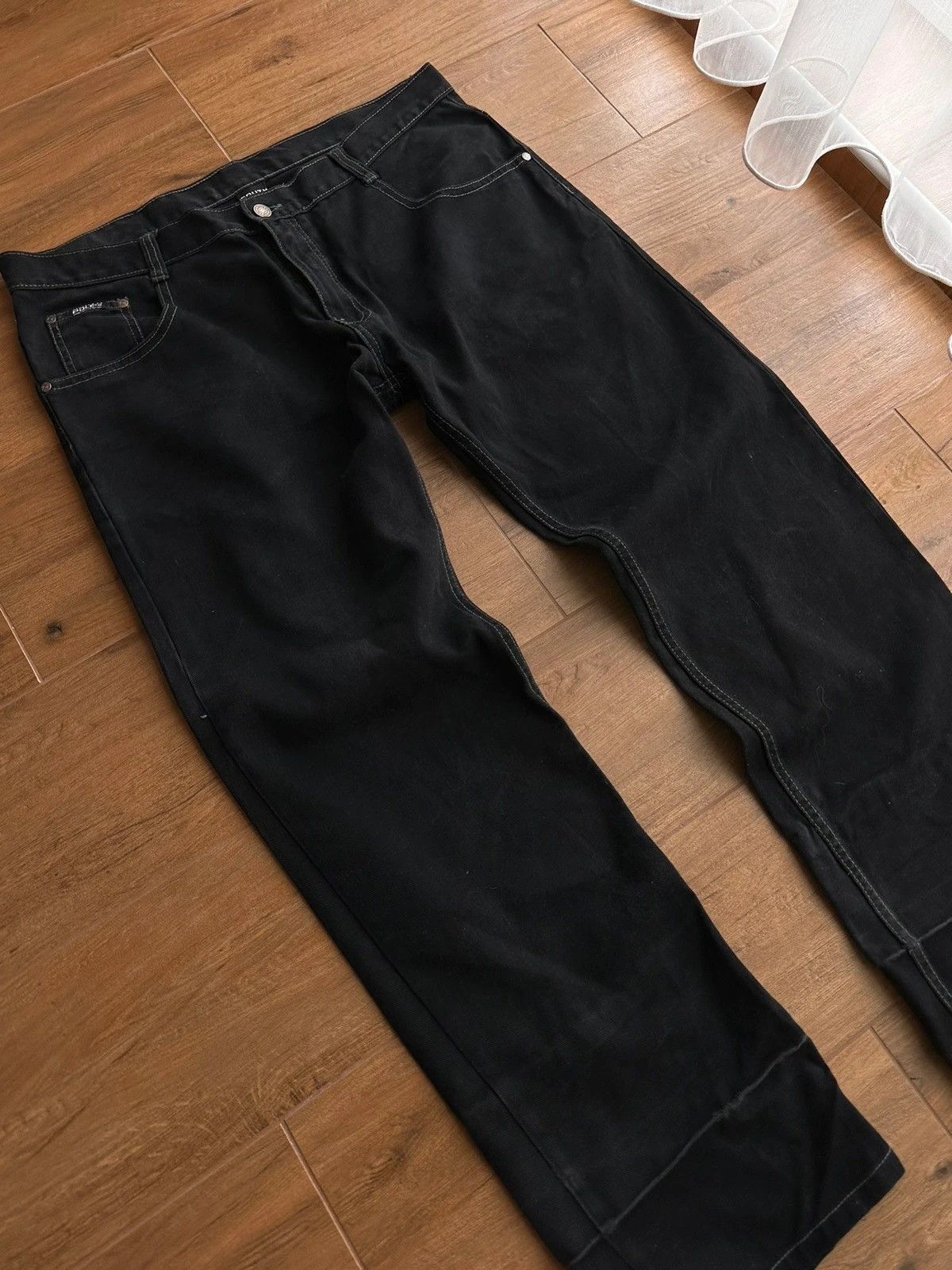 Rap Tees × Southpole × Vintage Vintage South Pole Black Rap Old School Black Jeans Size US 38 / EU 54 - 13 Thumbnail