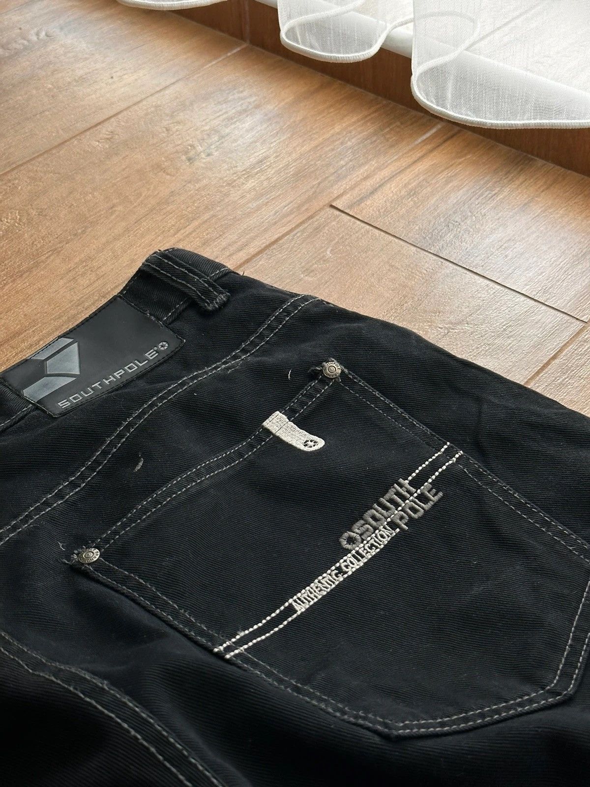 Rap Tees × Southpole × Vintage Vintage South Pole Black Rap Old School Black Jeans Size US 38 / EU 54 - 6 Thumbnail