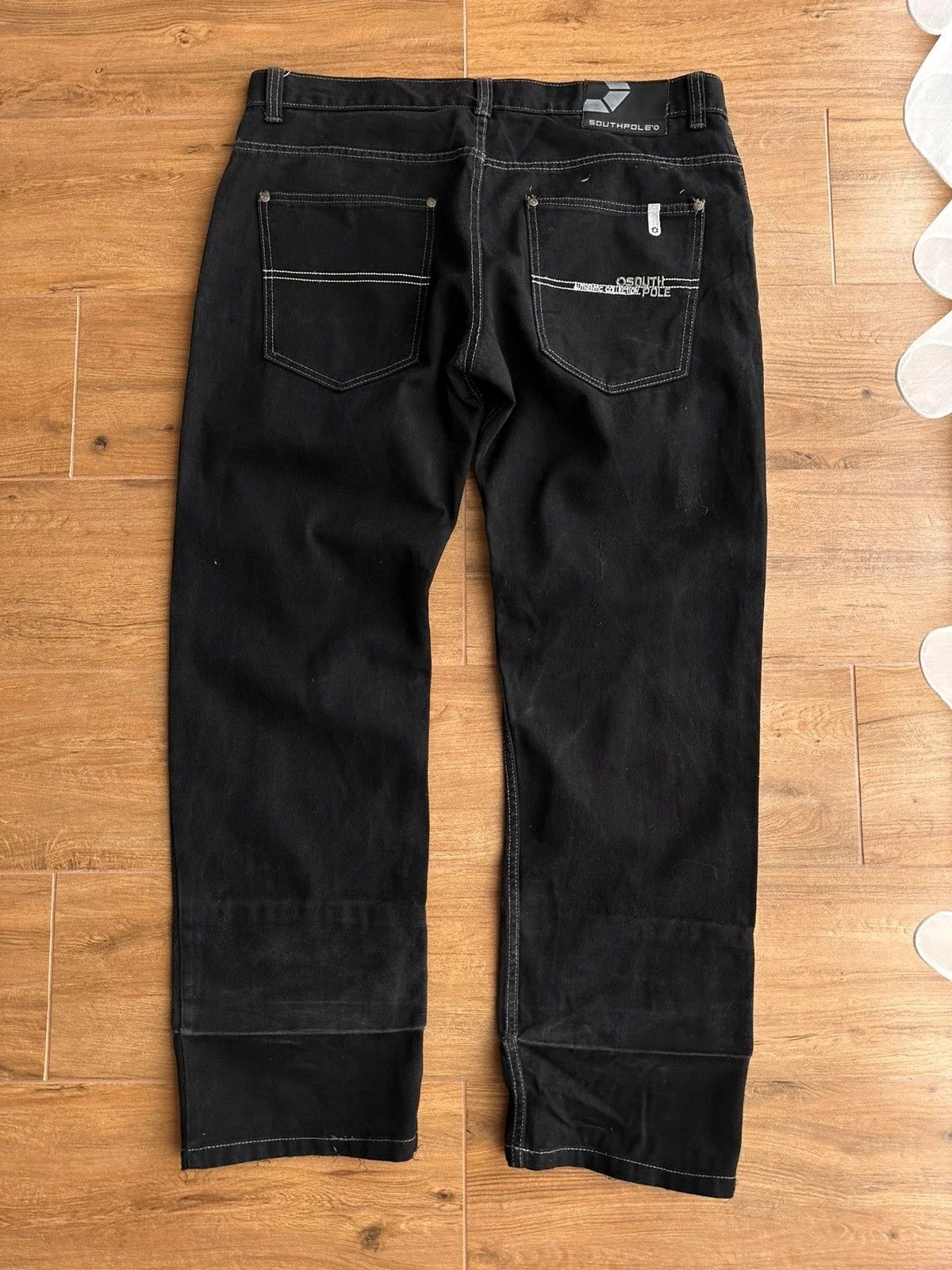Rap Tees × Southpole × Vintage Vintage South Pole Black Rap Old School Black Jeans Size US 38 / EU 54 - 4 Thumbnail