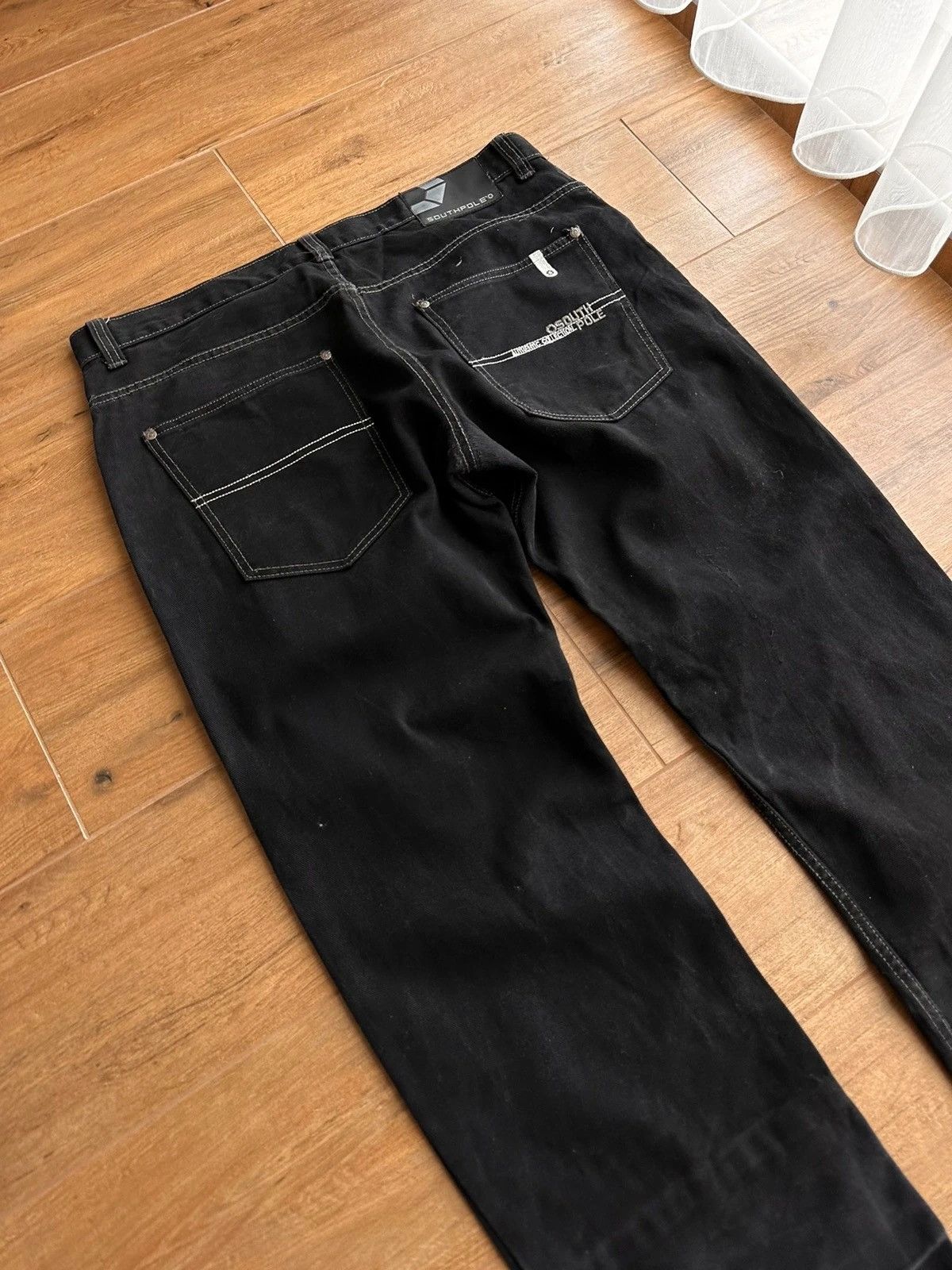 Rap Tees × Southpole × Vintage Vintage South Pole Black Rap Old School Black Jeans Size US 38 / EU 54 - 3 Thumbnail