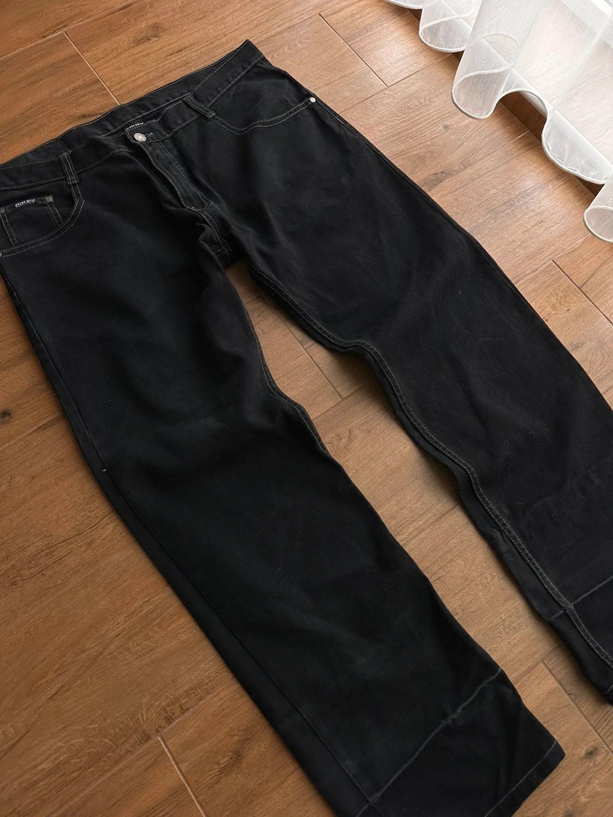 Rap Tees × Southpole × Vintage Vintage South Pole Black Rap Old School Black Jeans Size US 38 / EU 54 - 12 Thumbnail
