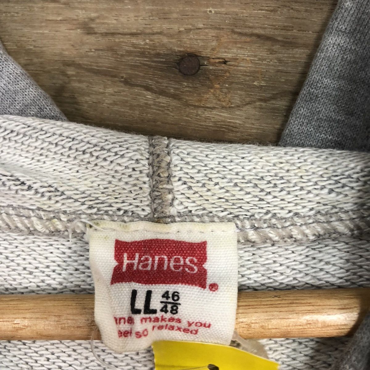 Hanes × Vintage Vtg Hanes Grey distressed Sweatshirt #3909 Size US L / EU 52-54 / 3 - 12 Thumbnail