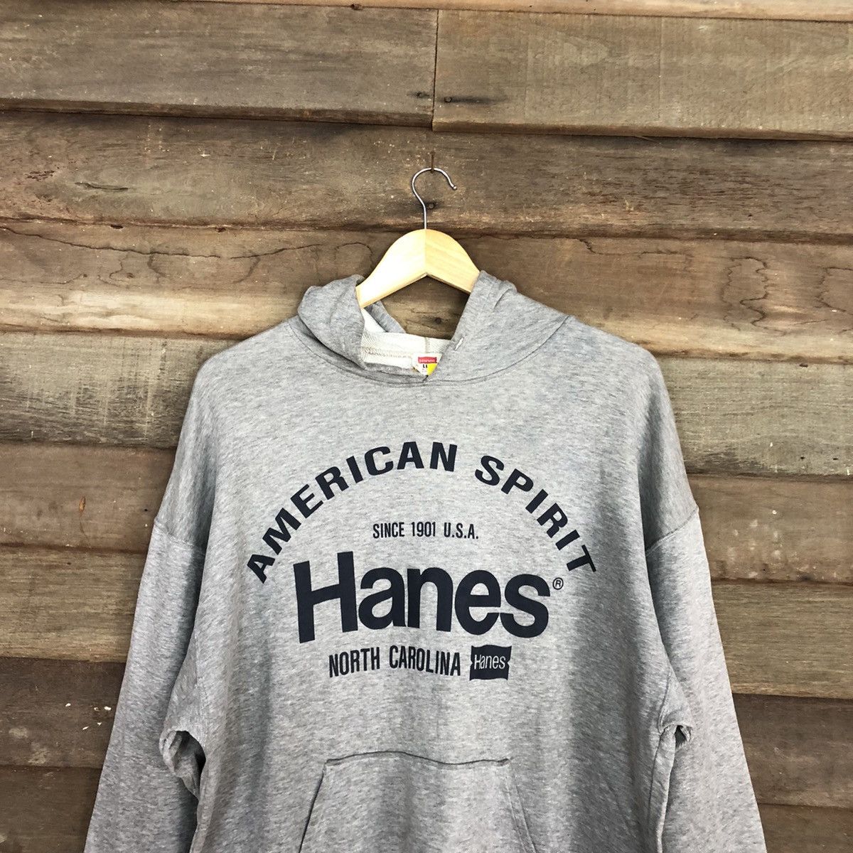 Hanes × Vintage Vtg Hanes Grey distressed Sweatshirt #3909 Size US L / EU 52-54 / 3 - 2 Thumbnail
