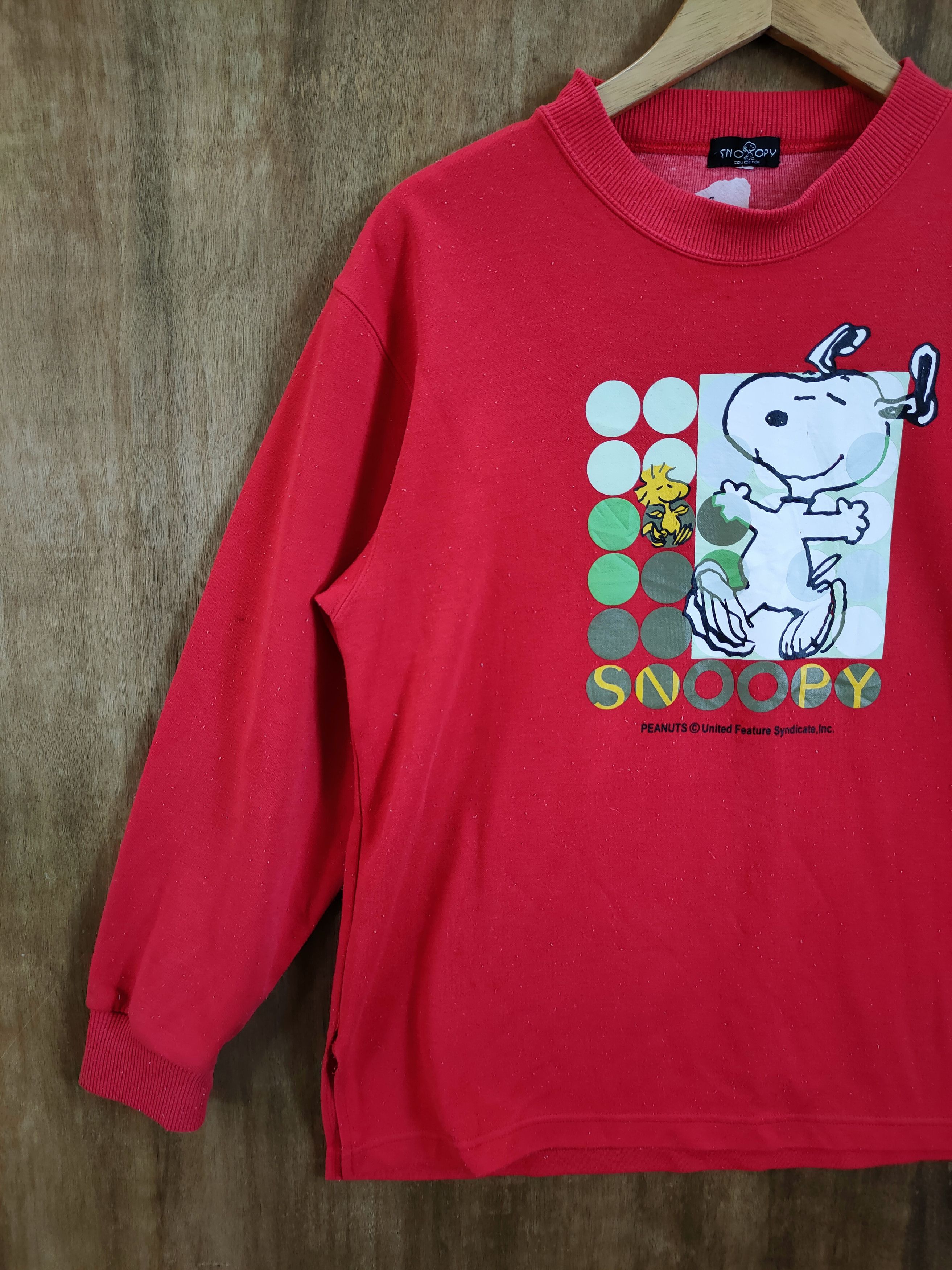 Cartoon Network Snoppy peanuts sweatshirt red vintage movie #6123 Size M / US 6-8 / IT 42-44 - 2 Thumbnail