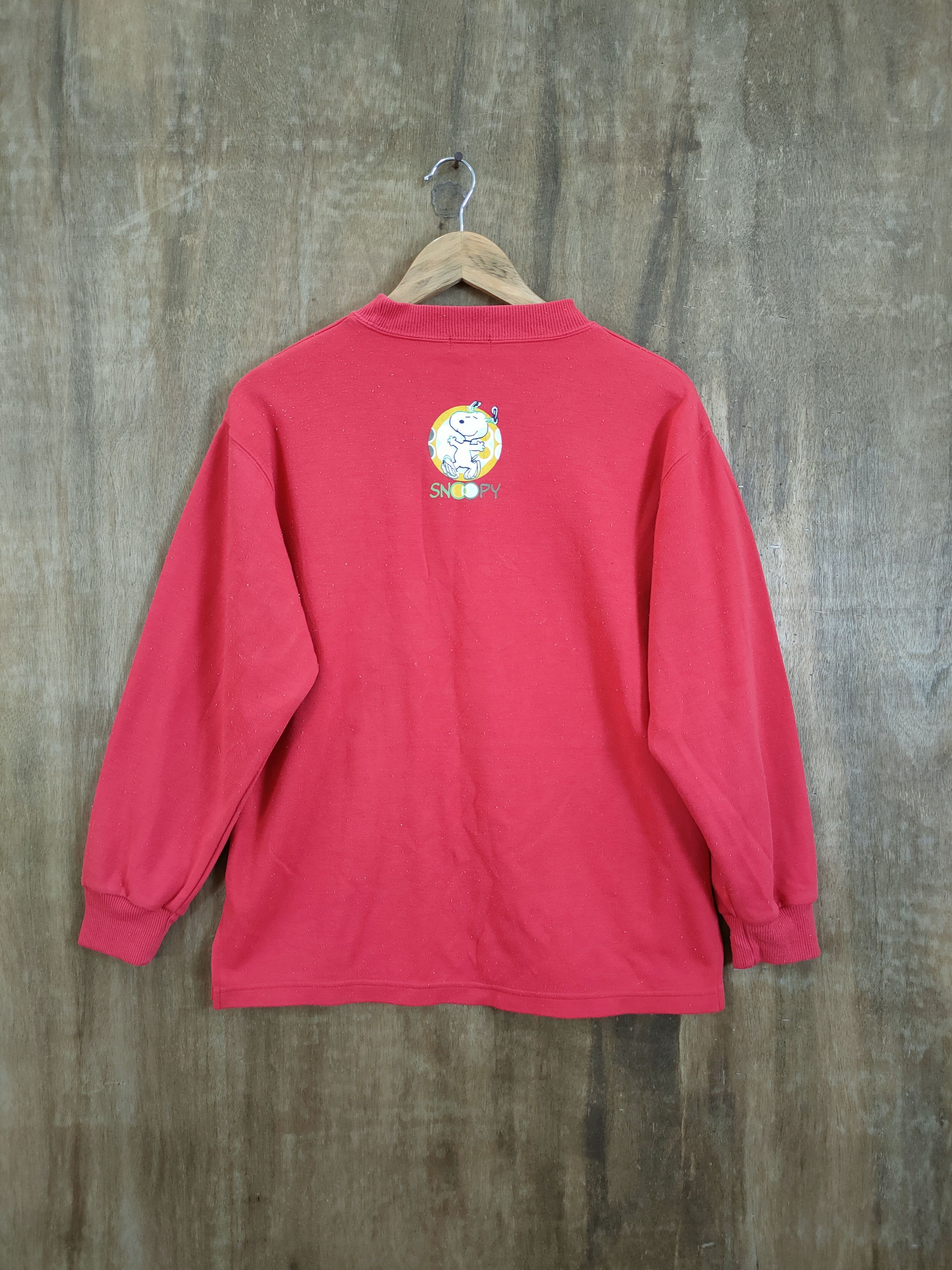 Cartoon Network Snoppy peanuts sweatshirt red vintage movie #6123 Size M / US 6-8 / IT 42-44 - 6 Thumbnail