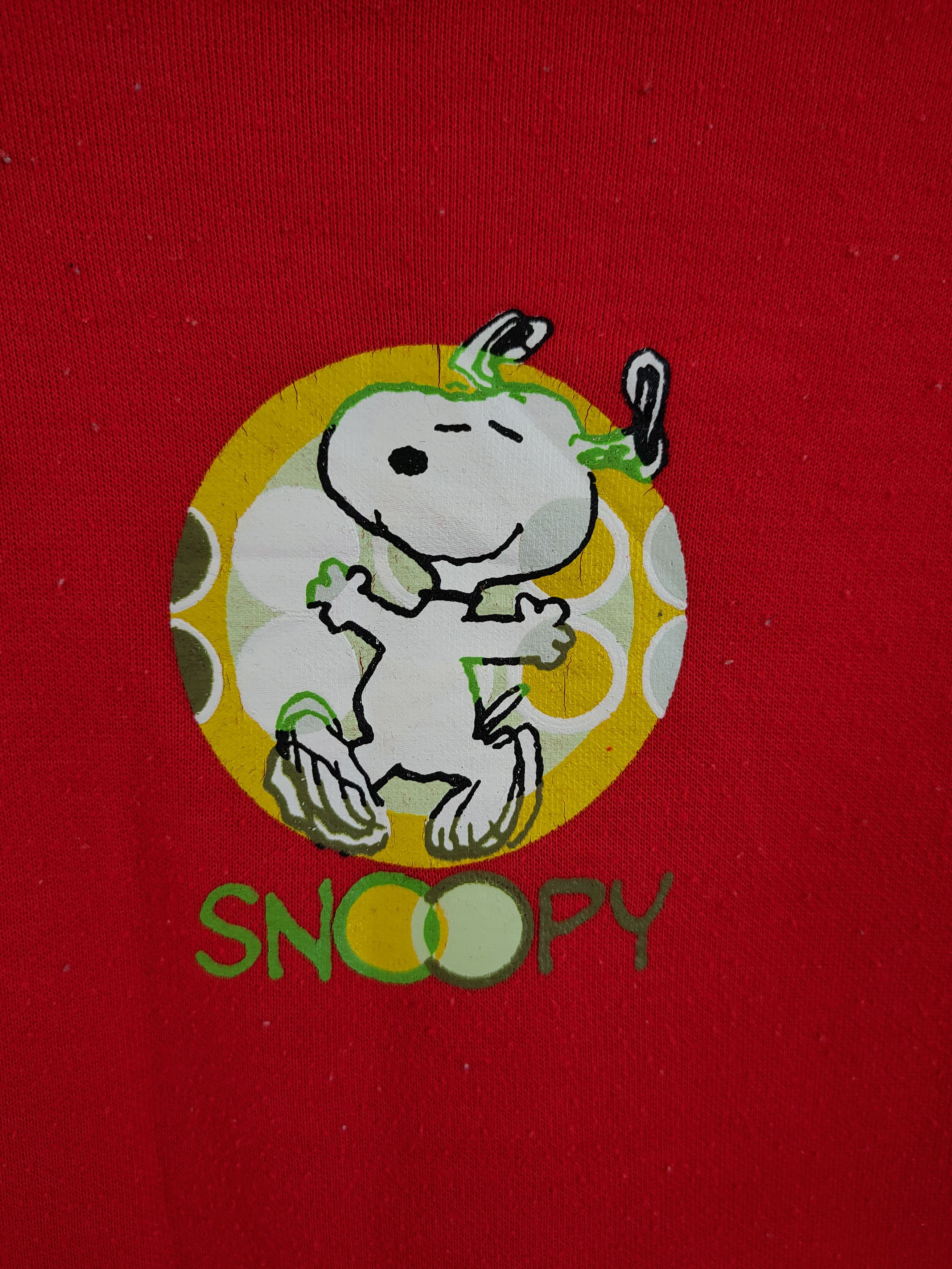 Cartoon Network Snoppy peanuts sweatshirt red vintage movie #6123 Size M / US 6-8 / IT 42-44 - 7 Thumbnail