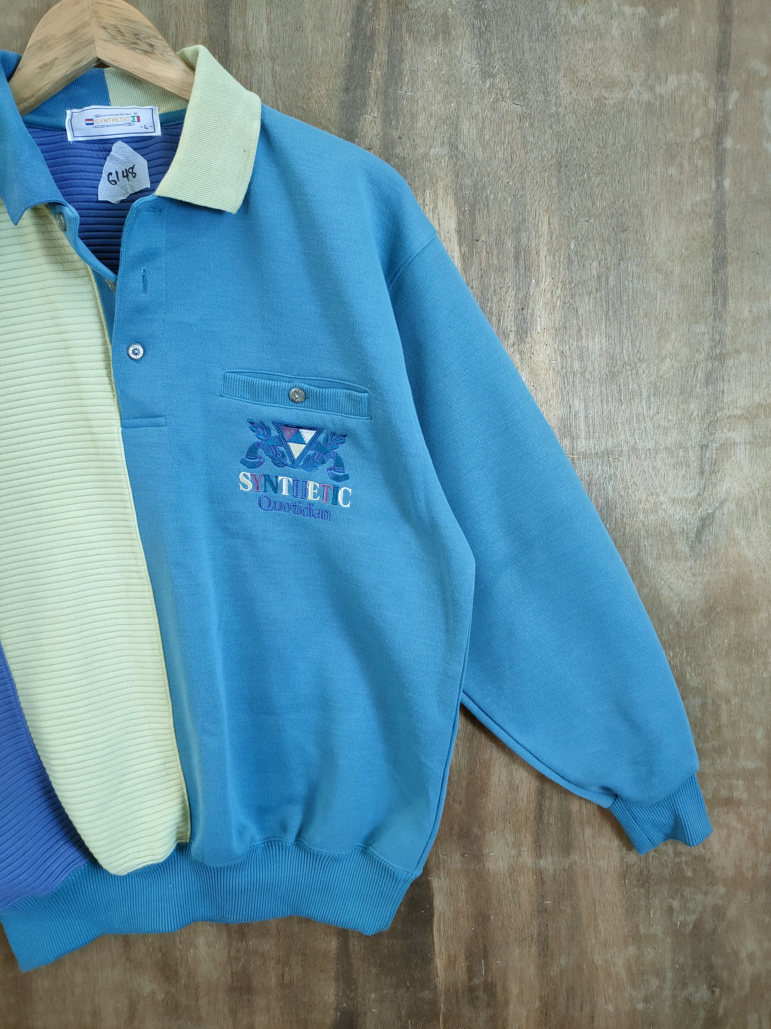 Vintage Syntetic vintage sweatshirt japan #6148 Size US L / EU 52-54 / 3 - 3 Thumbnail