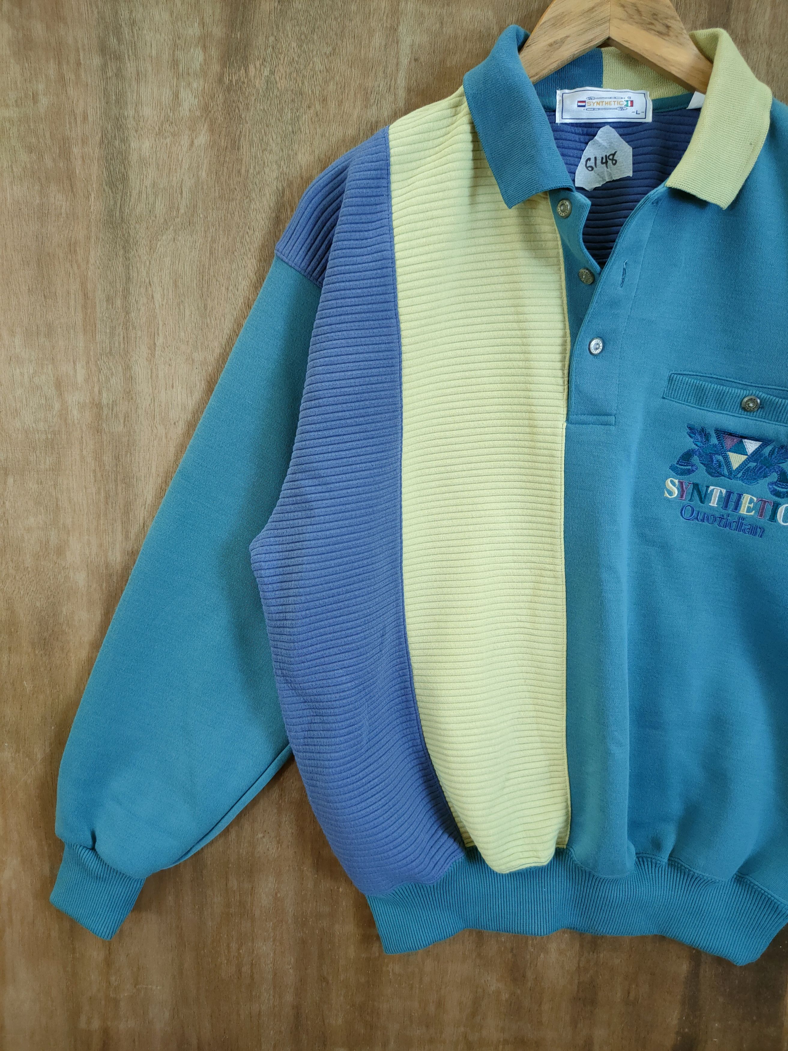 Vintage Syntetic vintage sweatshirt japan #6148 Size US L / EU 52-54 / 3 - 2 Thumbnail