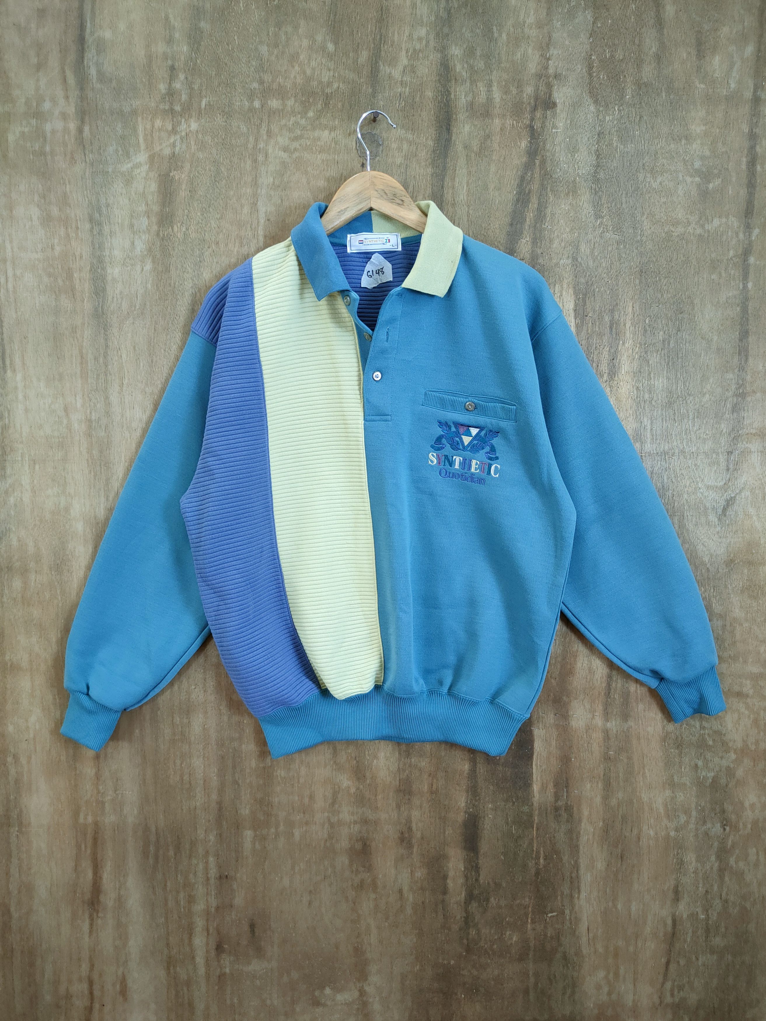Vintage Syntetic vintage sweatshirt japan #6148 Size US L / EU 52-54 / 3 - 1 Thumbnail