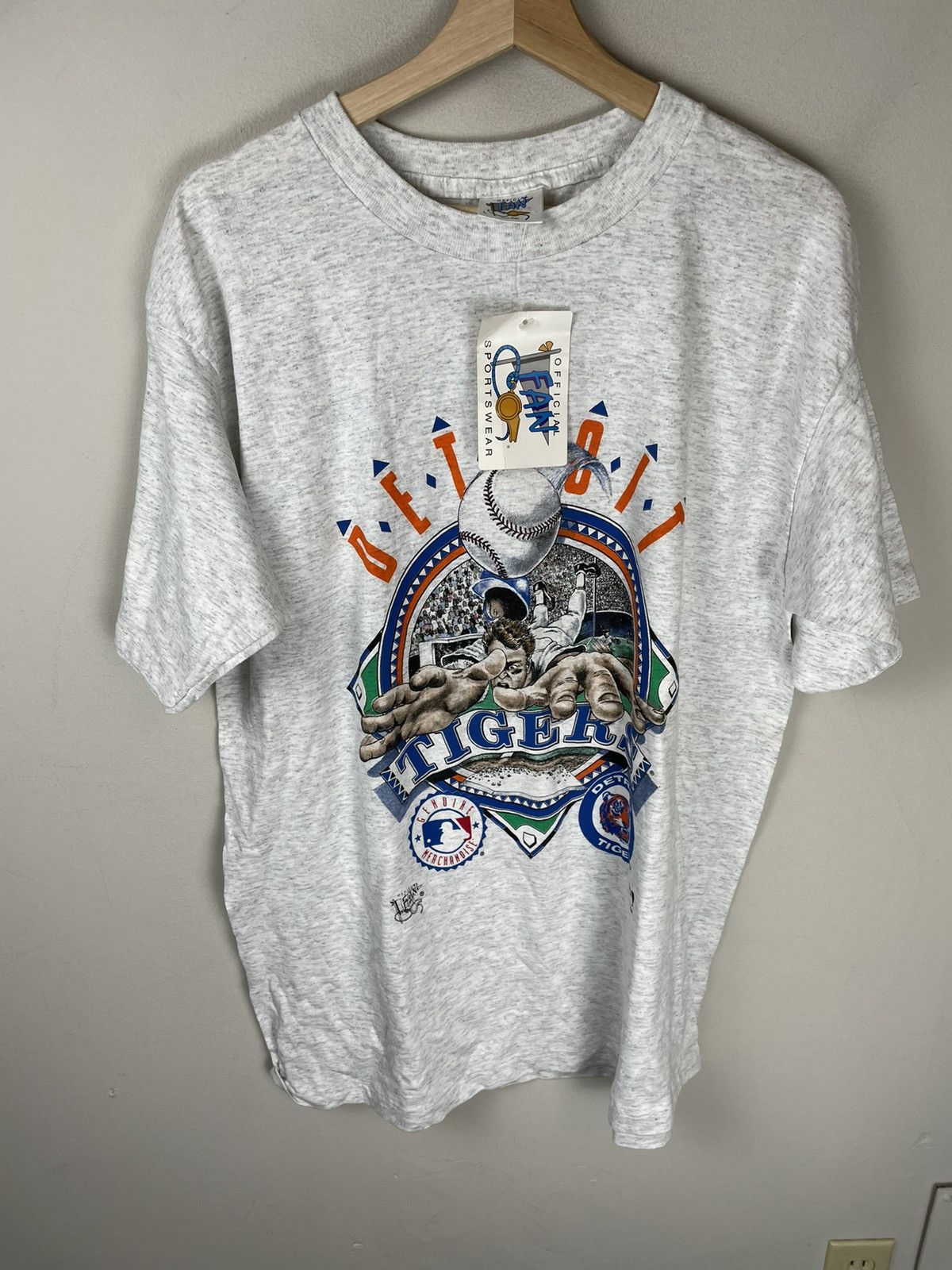 MLB × Vintage Vintage 1992 Detroit Tigers Championship T-Shirt Size US L / EU 52-54 / 3 - 1 Thumbnail