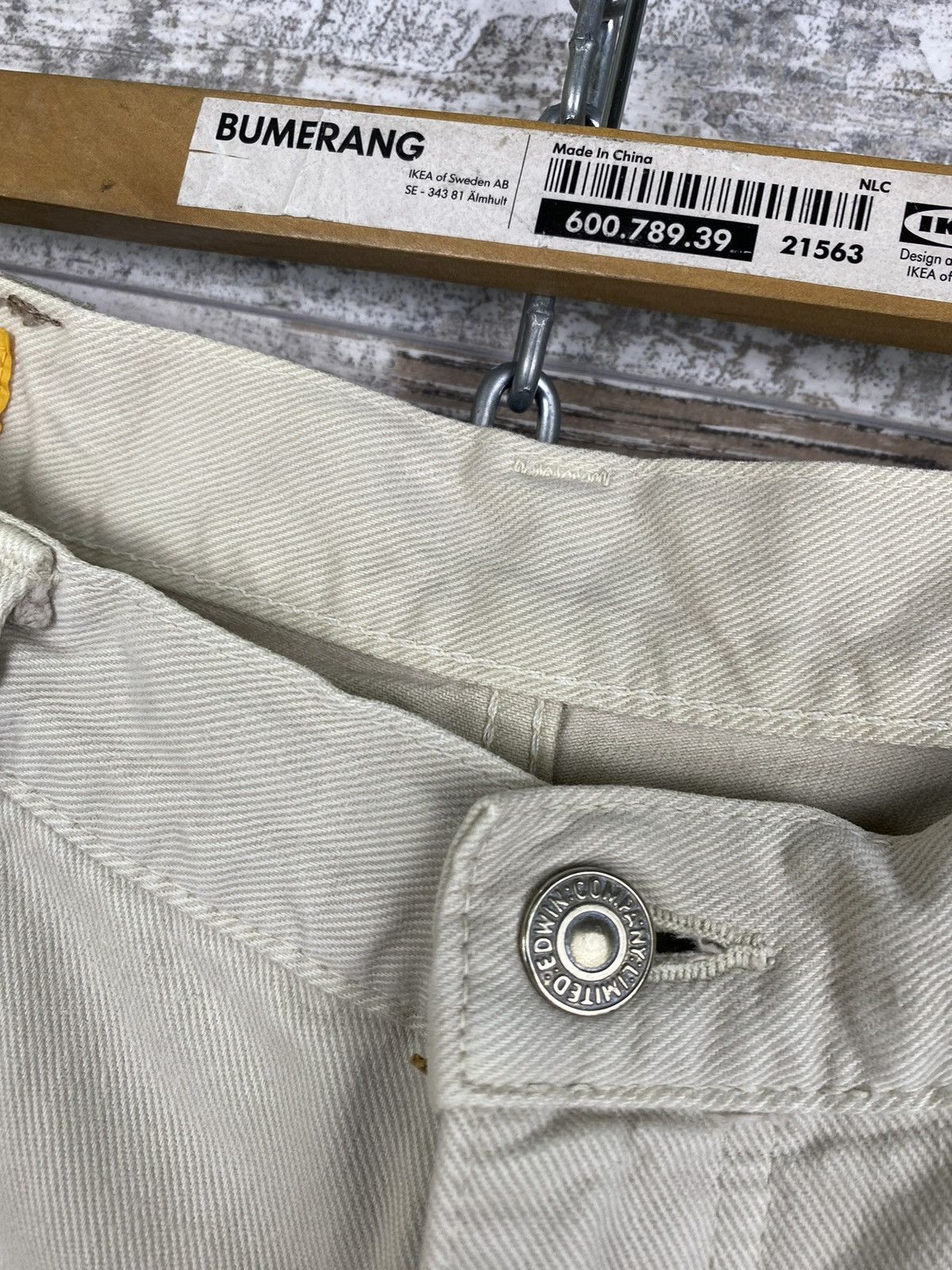 Edwin × Vintage Mens Vintage Edwin Denim jeans y2k rare pants streetwear Size US 33 - 15 Thumbnail