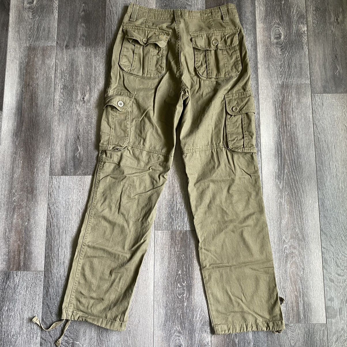Japanese Brand Vintage 2000s Double Knee Tan Cargo Multi Pocket Pants 28x30 Size US 28 / EU 44 - 1 Thumbnail