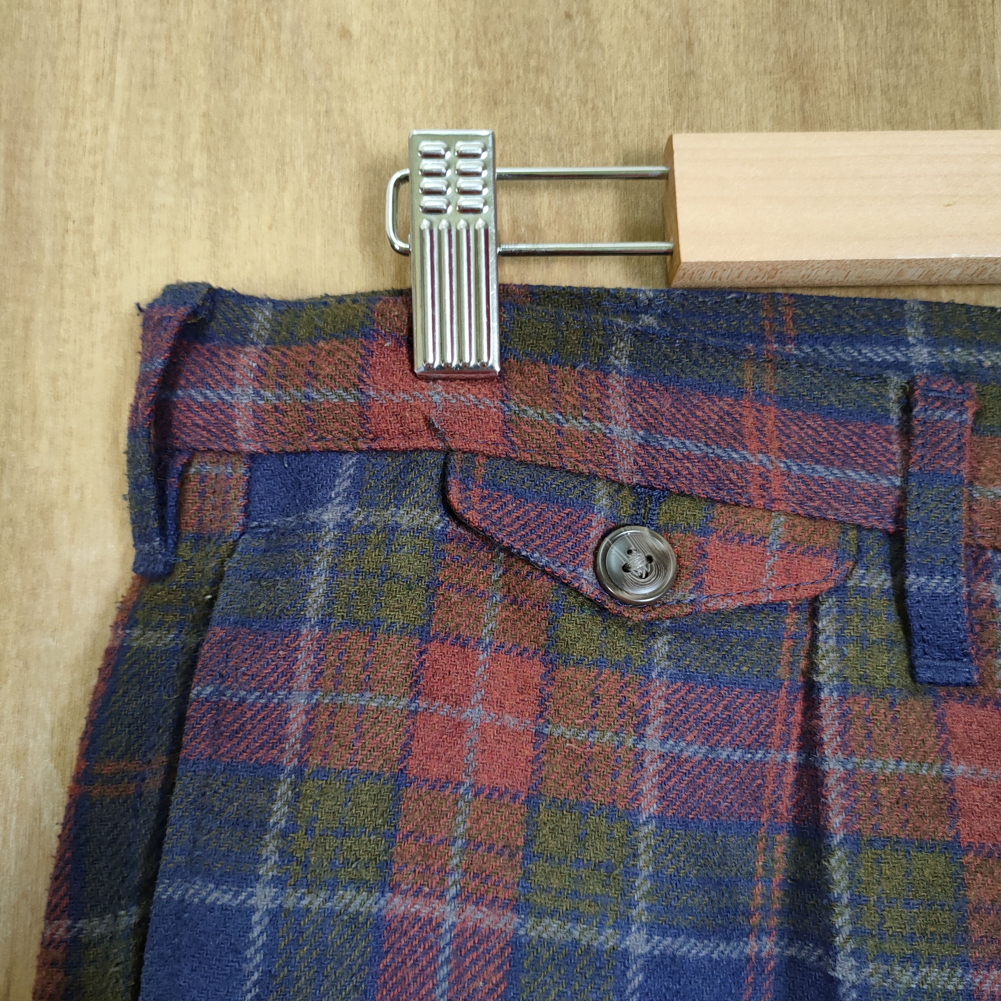Japanese Brand VINTAGE JAPANESE BRAND CHECKERED WOOL CASUAL PANTS Size US 34 / EU 50 - 5 Thumbnail
