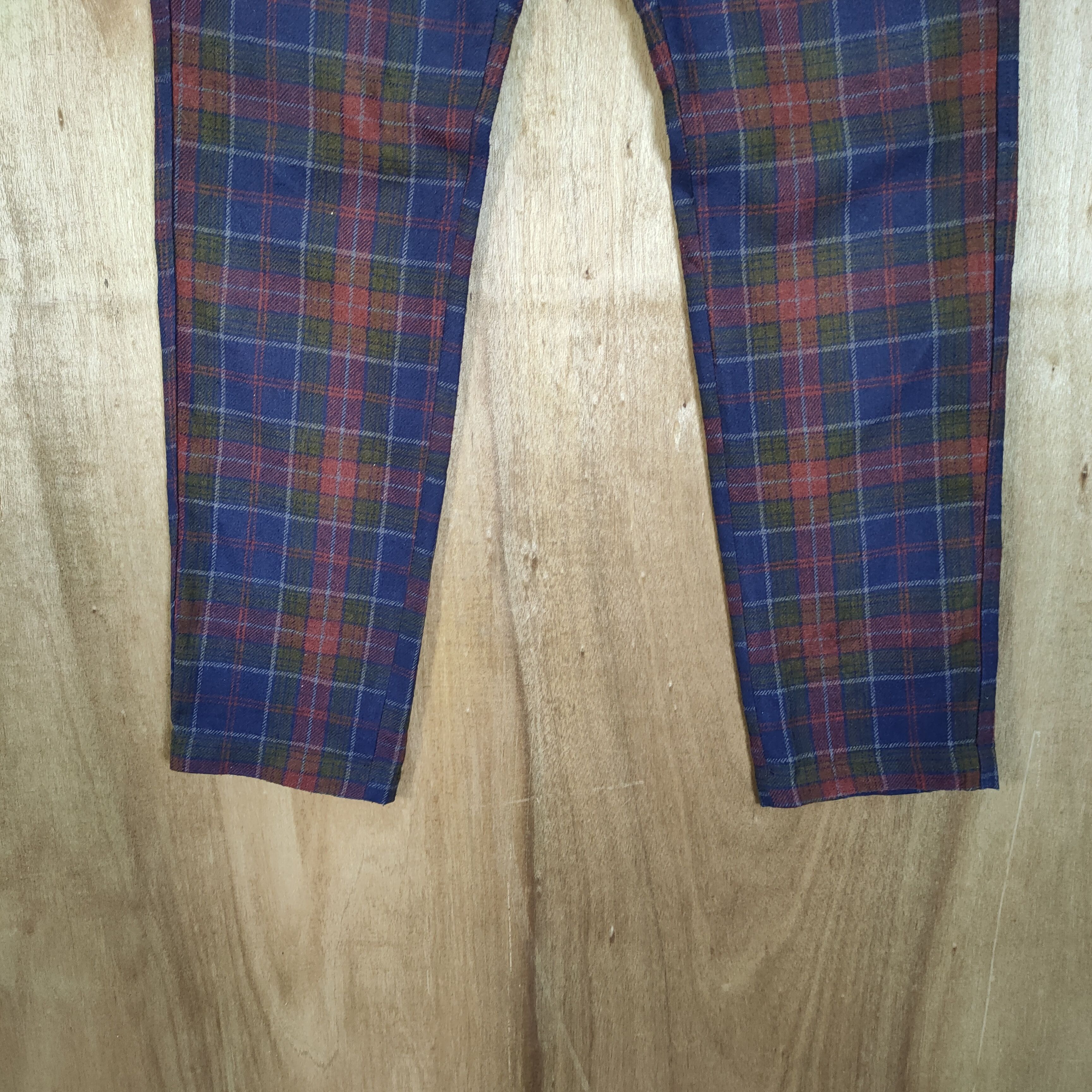 Japanese Brand VINTAGE JAPANESE BRAND CHECKERED WOOL CASUAL PANTS Size US 34 / EU 50 - 4 Thumbnail