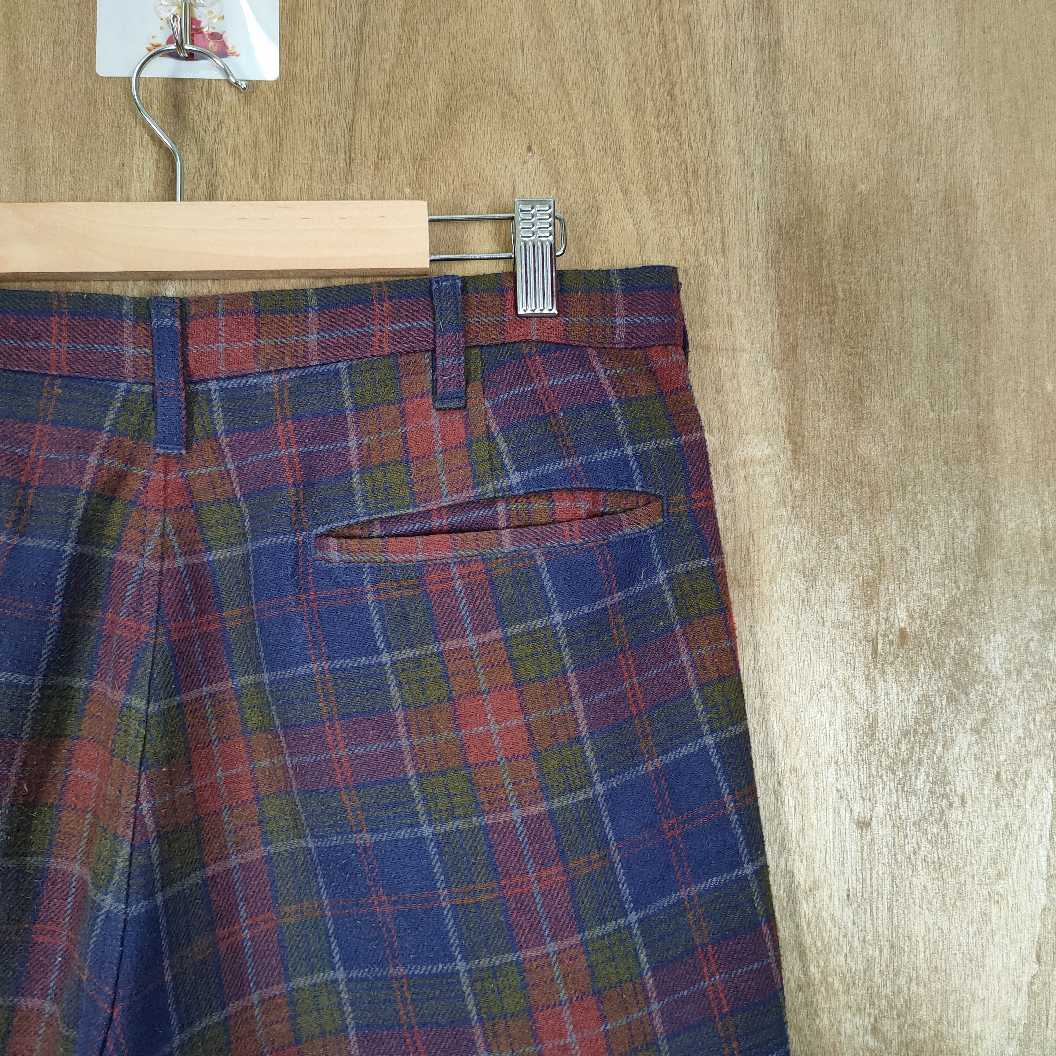 Japanese Brand VINTAGE JAPANESE BRAND CHECKERED WOOL CASUAL PANTS Size US 34 / EU 50 - 10 Thumbnail