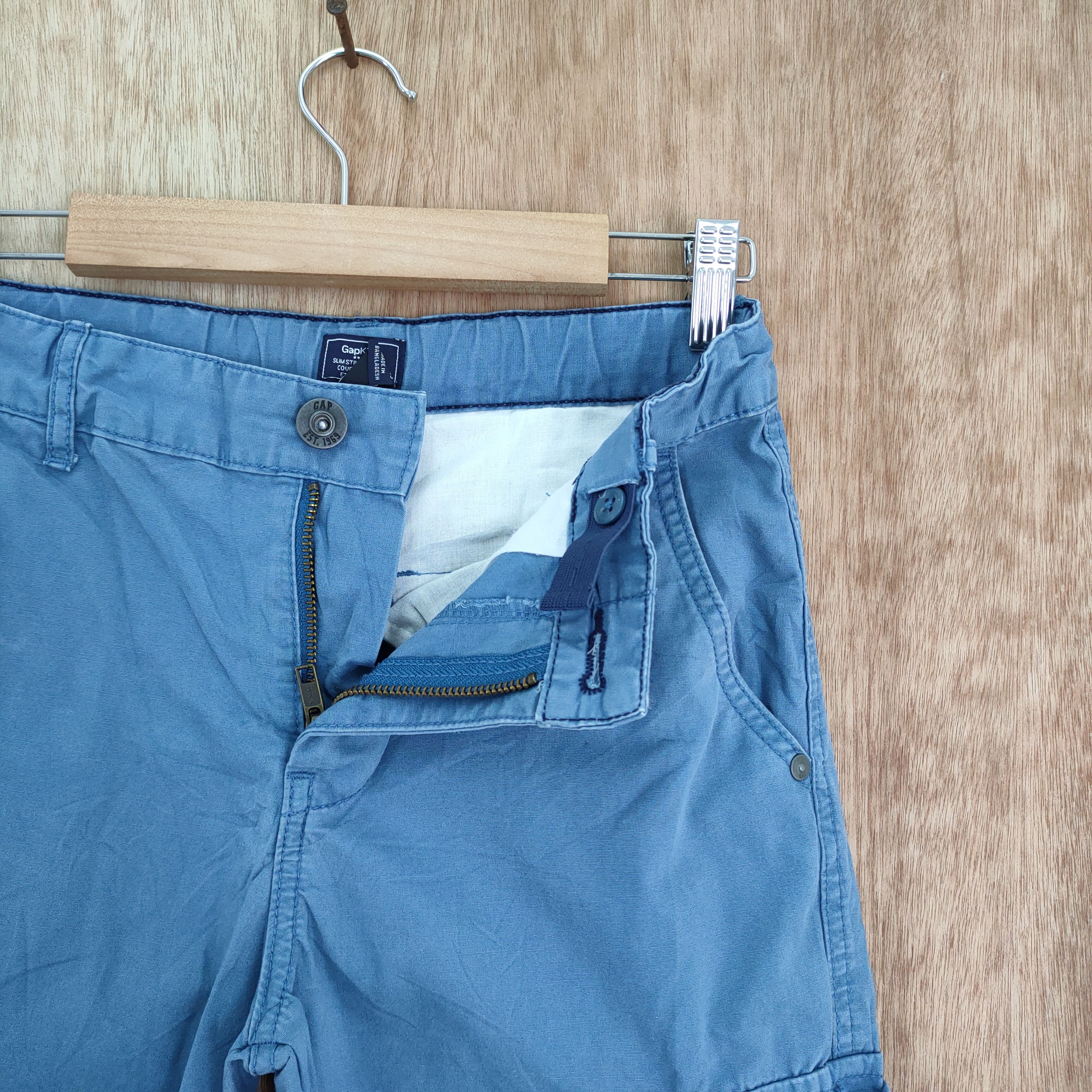 Other JAPANESE BRAND LIGHT BLUE CARGO PANTS Size US 26 / EU 42 - 9 Thumbnail