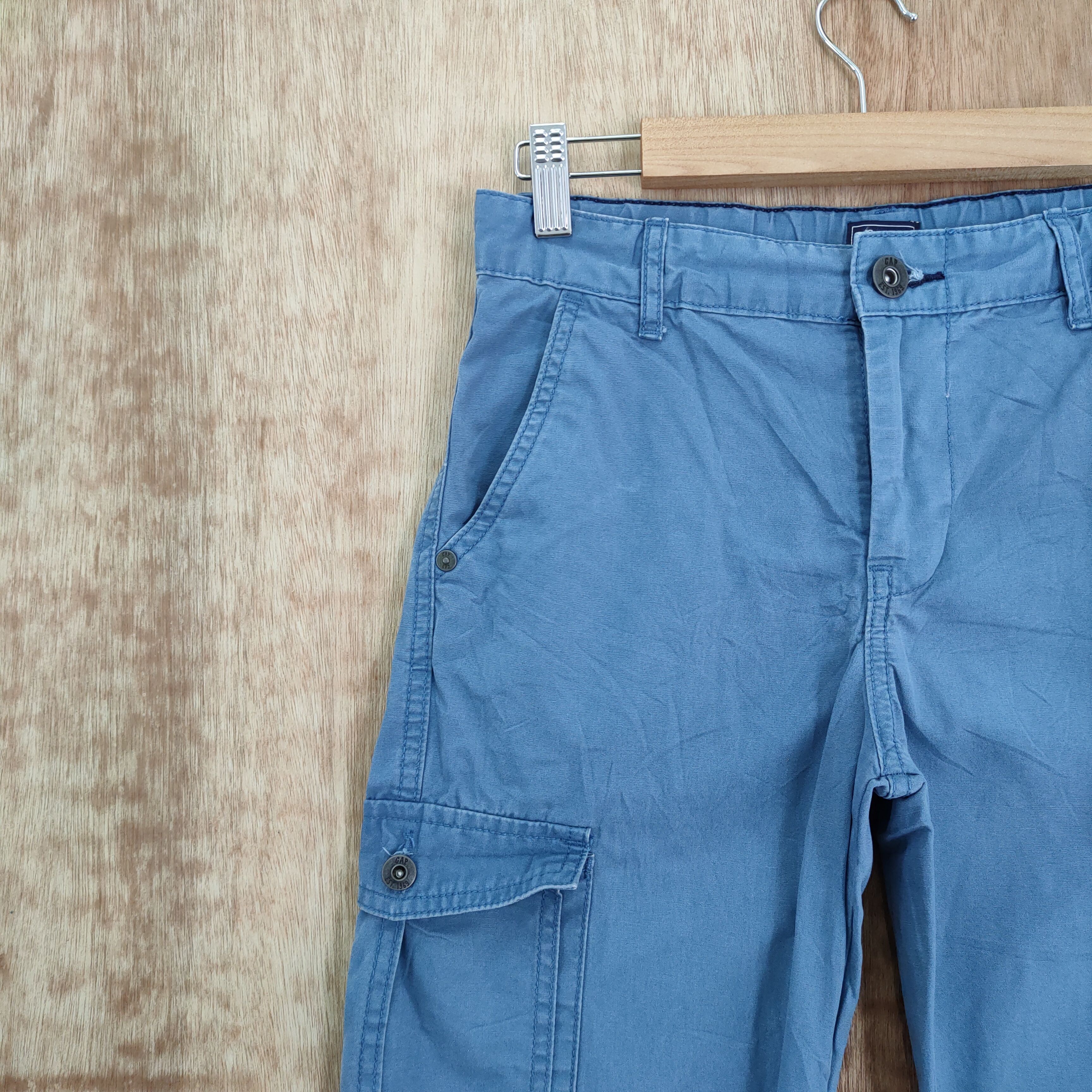 Other JAPANESE BRAND LIGHT BLUE CARGO PANTS Size US 26 / EU 42 - 11 Thumbnail