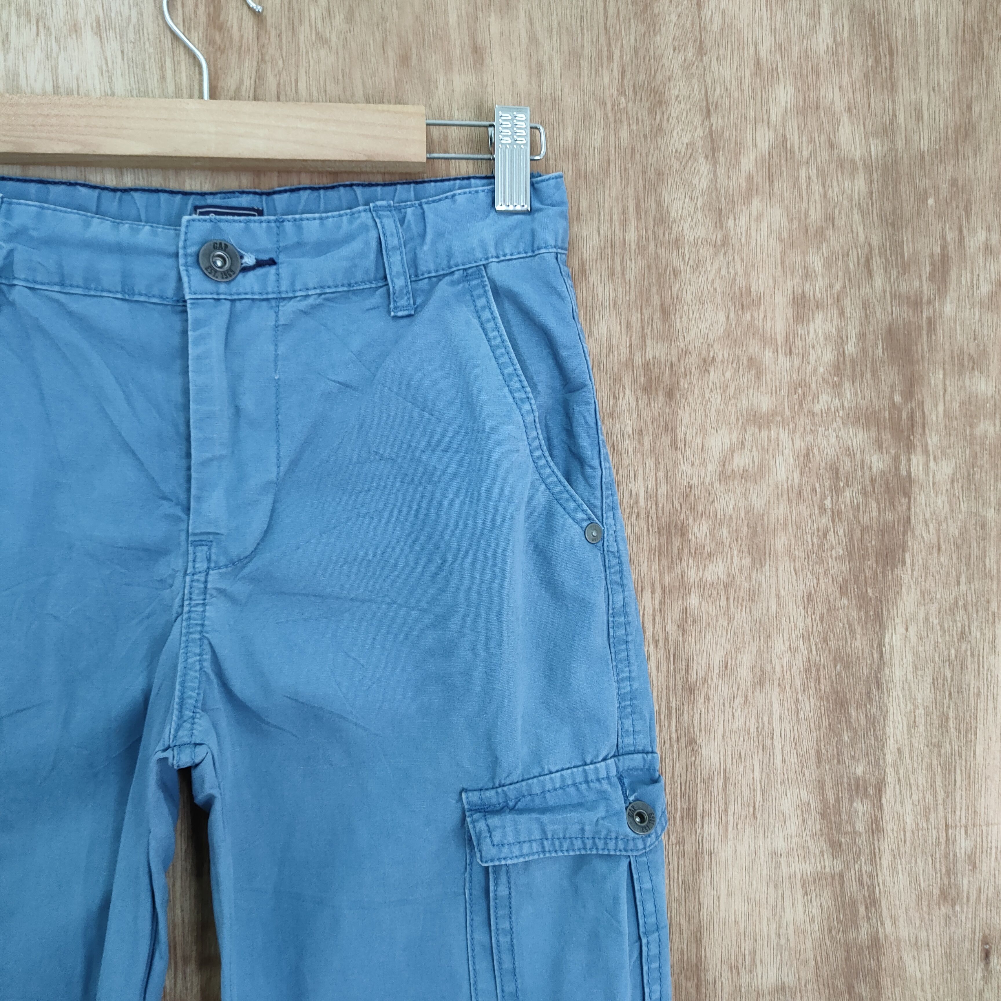 Other JAPANESE BRAND LIGHT BLUE CARGO PANTS Size US 26 / EU 42 - 10 Thumbnail