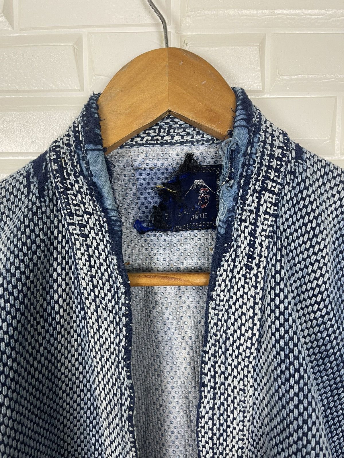 Indigo × Kiriko Made VINTAGE KIRIKO MADE INDIGO DISTRESSED DESIGN KIRO HIRATA Size US L / EU 52-54 / 3 - 4 Thumbnail