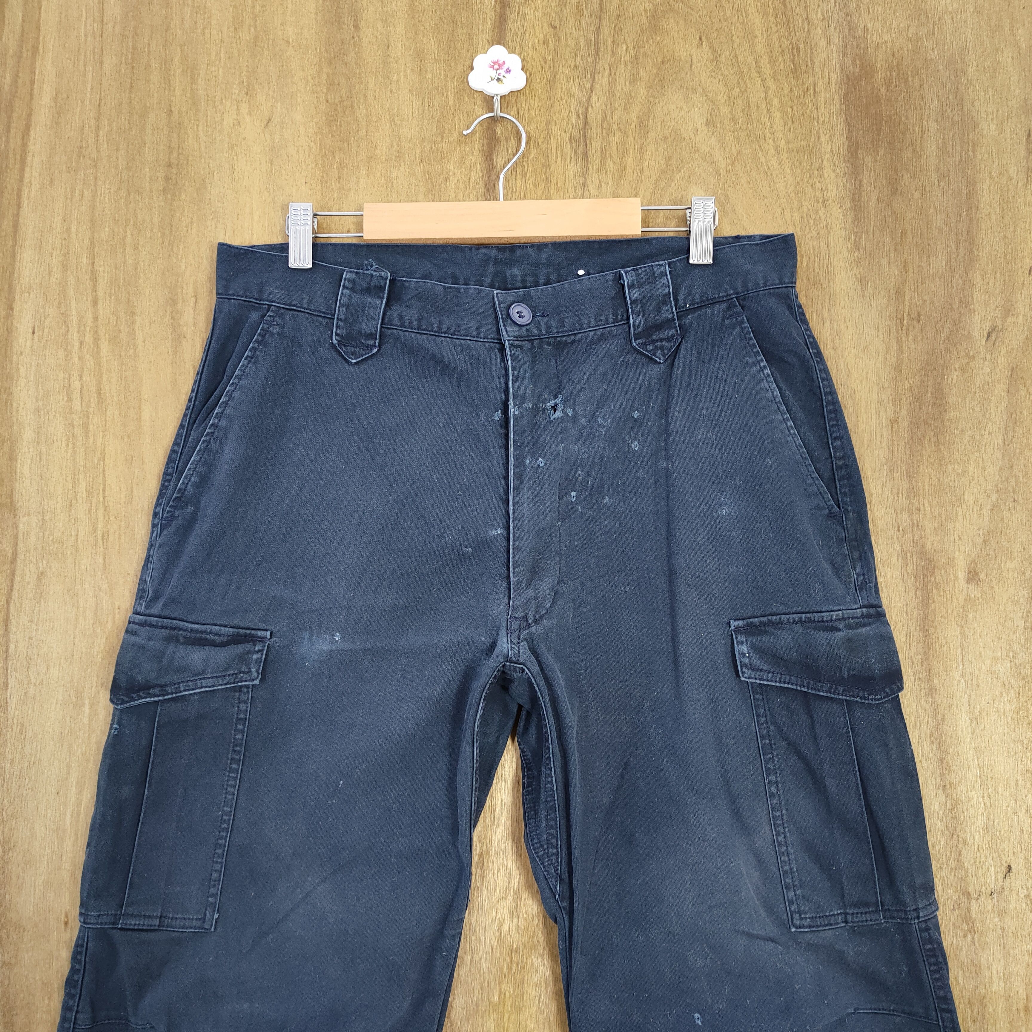 Japanese Brand VINTAGE JAPANESE BRAND FADED WORKWEAR CARGO PANTS Size US 33 - 2 Thumbnail