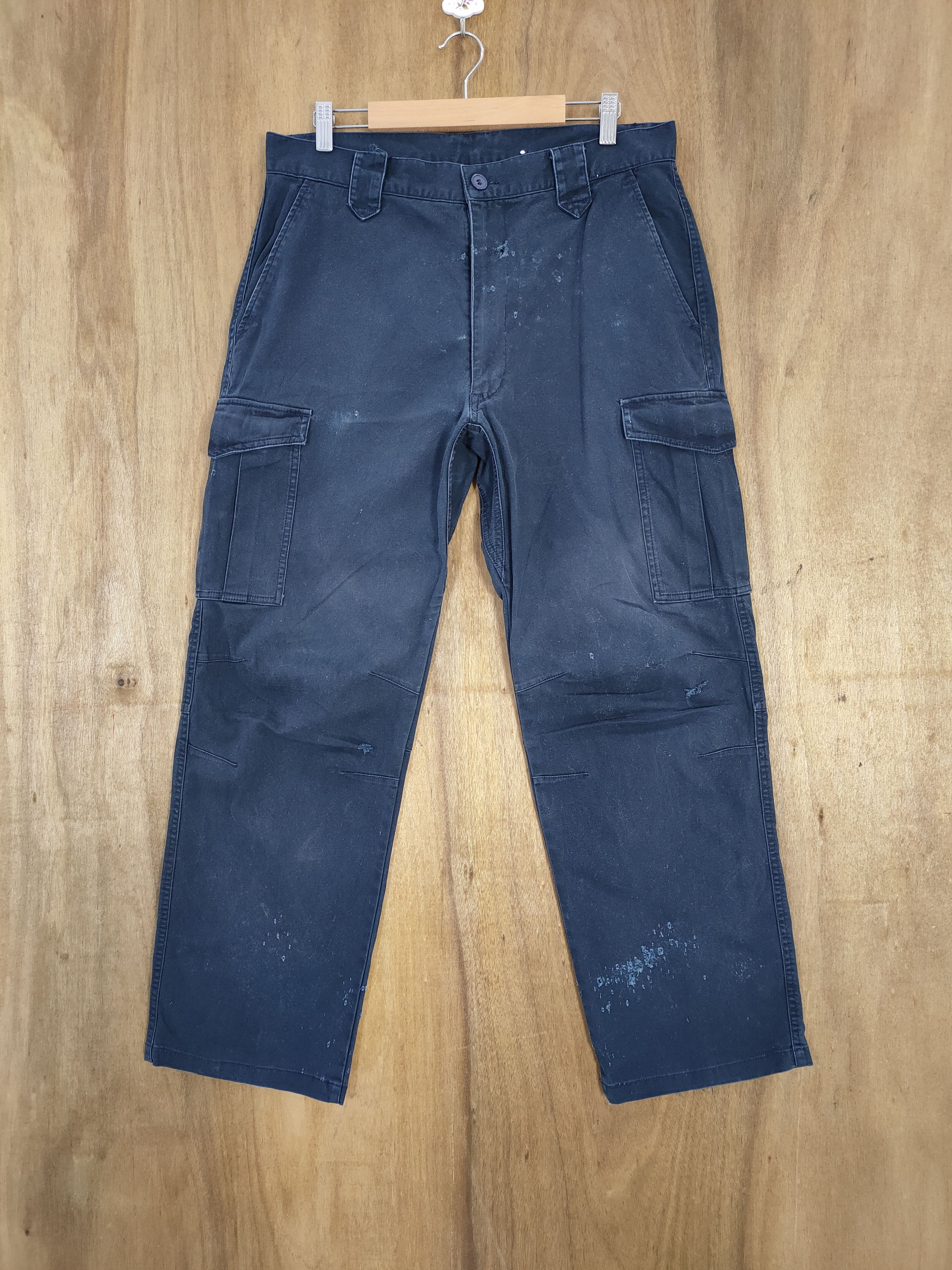 Japanese Brand VINTAGE JAPANESE BRAND FADED WORKWEAR CARGO PANTS Size US 33 - 1 Thumbnail
