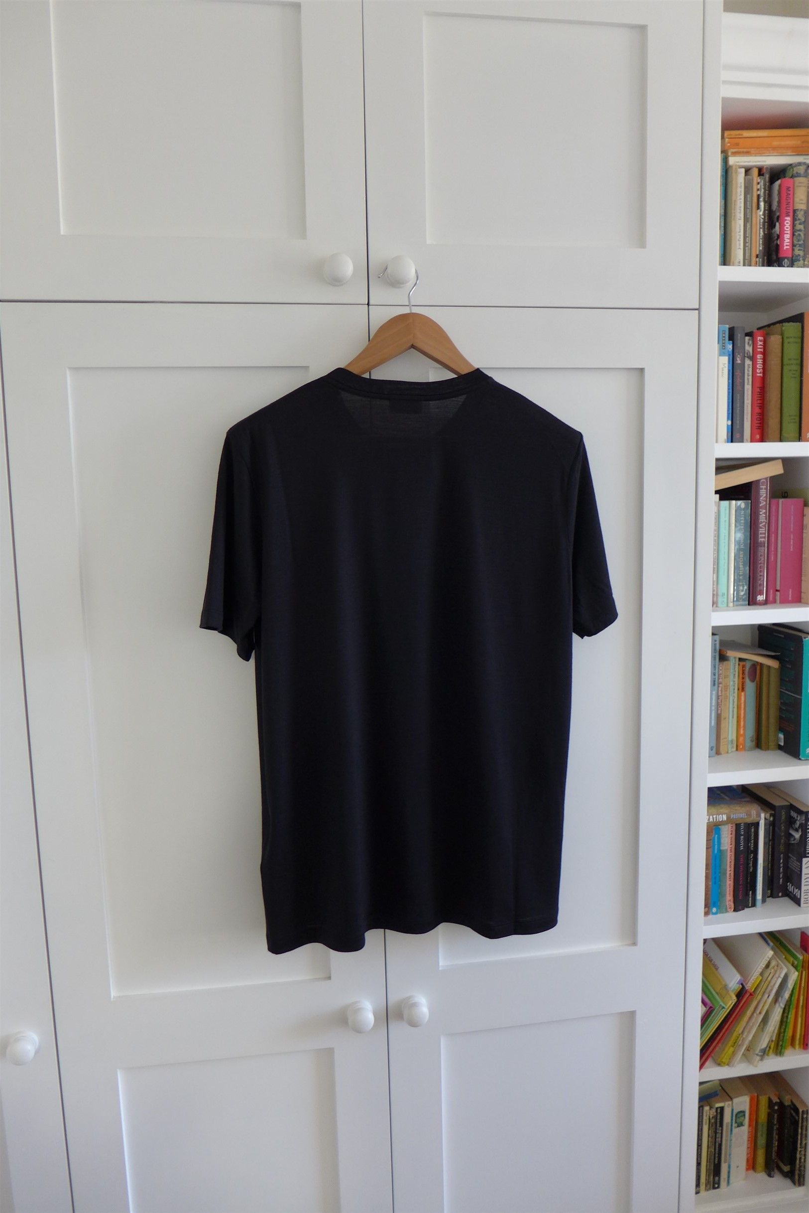 Saint Laurent Paris Saint Laurent Embroidered Logo T-Shirt - Black Wool & Silk Size US S / EU 44-46 / 1 - 4 Thumbnail