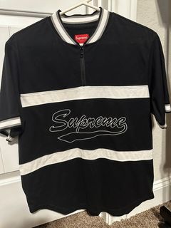 supreme shirts, baseball jersey, red, black, supreme, baseball tee