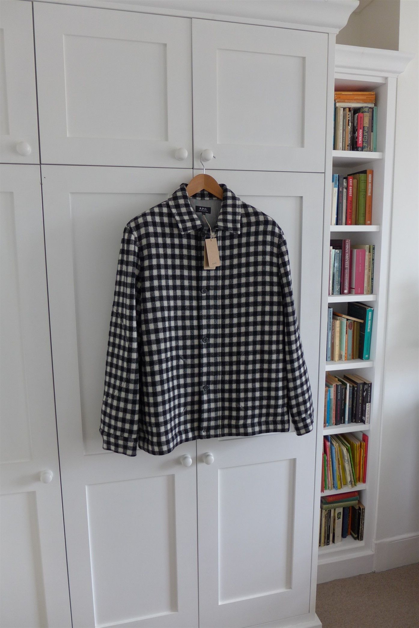 A.P.C. A.P.C. Hunter Jacket - Black & White Check Wool Size US XL / EU 56 / 4 - 6 Thumbnail