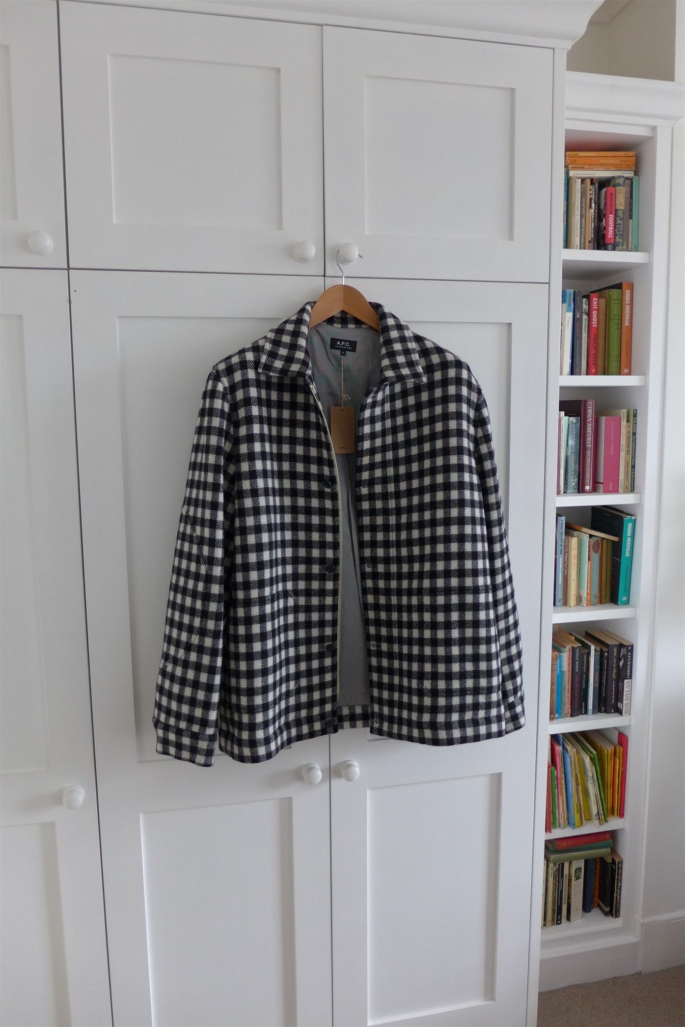 A.P.C. A.P.C. Hunter Jacket - Black & White Check Wool Size US XL / EU 56 / 4 - 8 Thumbnail