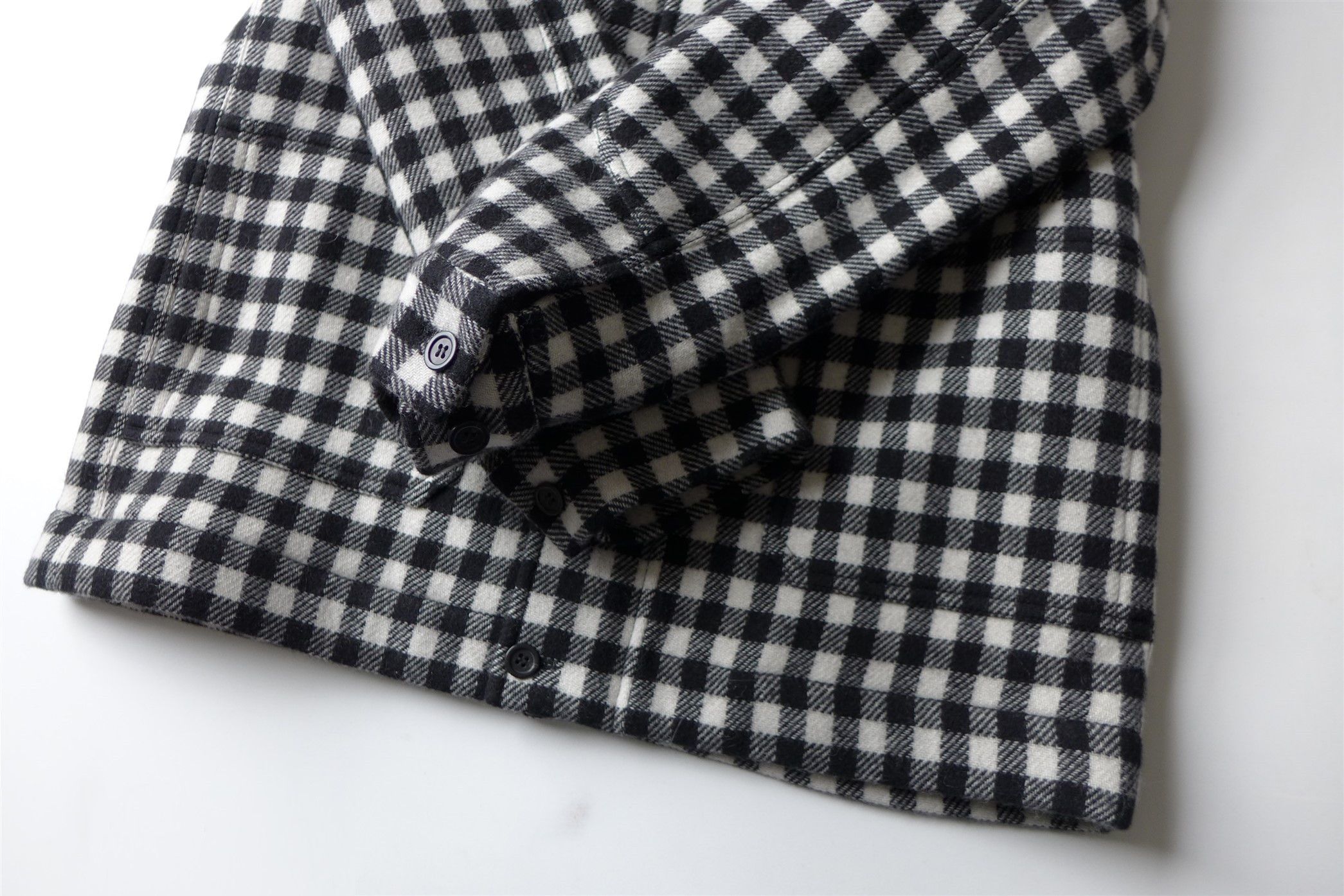 A.P.C. A.P.C. Hunter Jacket - Black & White Check Wool Size US XL / EU 56 / 4 - 12 Thumbnail