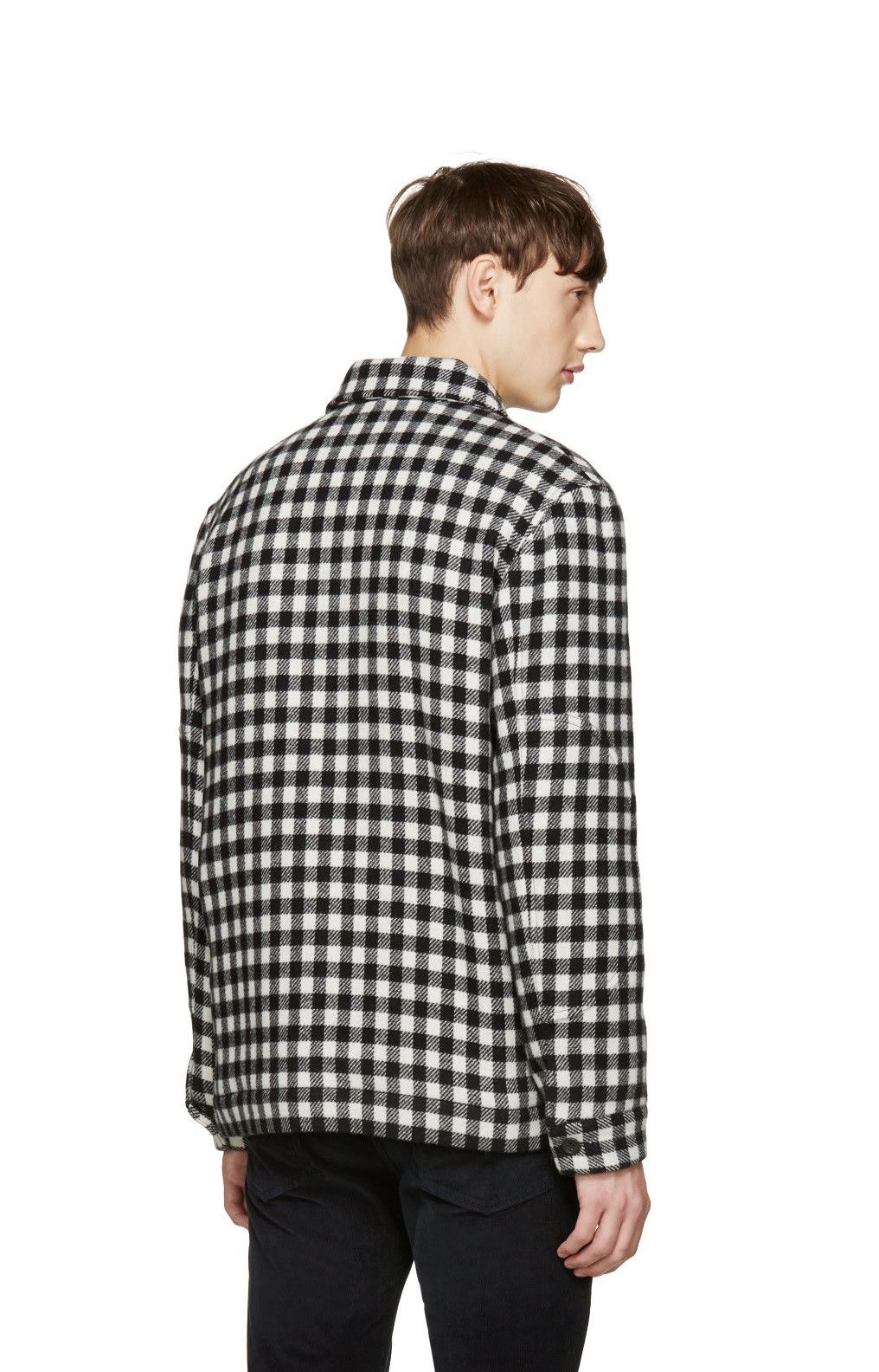 A.P.C. A.P.C. Hunter Jacket - Black & White Check Wool Size US XL / EU 56 / 4 - 4 Thumbnail