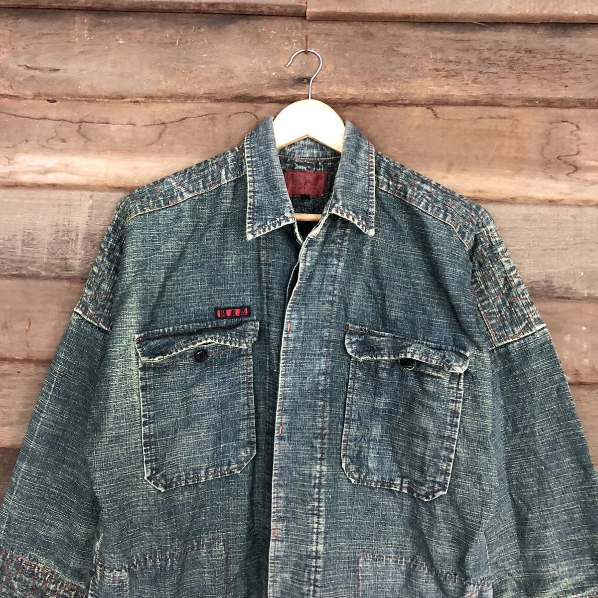 Indigo Japan vintage indigo Blue Denim Jacket #c1008 Size US XL / EU 56 / 4 - 9 Thumbnail