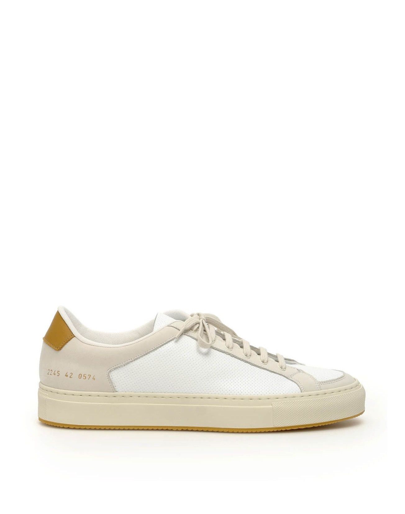 Common Projects Common Projects Retro 70s Sneakers - White Yellow Size US 8 / EU 41 - 1 Thumbnail