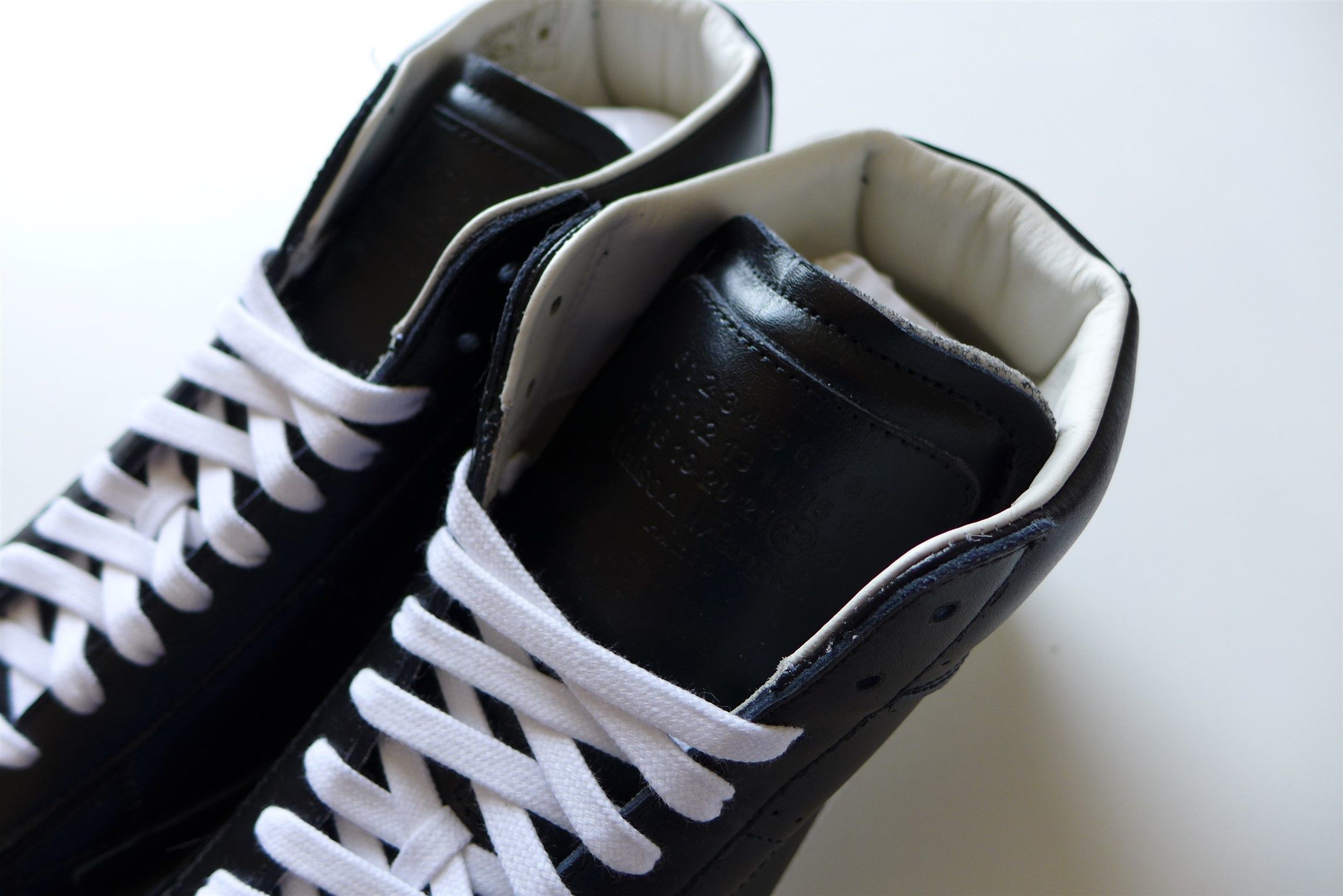 Maison Margiela Margiela Ace Mid Sneakers - Black Calf Leather Size US 8 / EU 41 - 8 Thumbnail