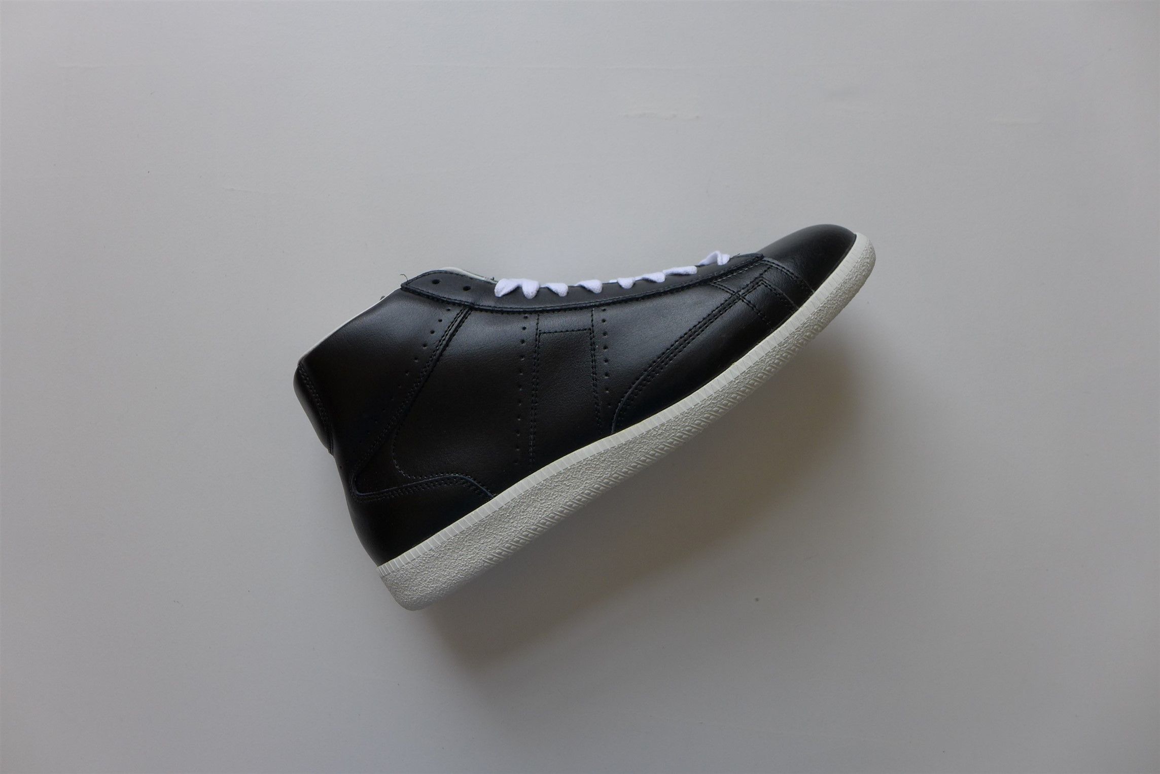 Maison Margiela Margiela Ace Mid Sneakers - Black Calf Leather Size US 10 / EU 43 - 5 Thumbnail